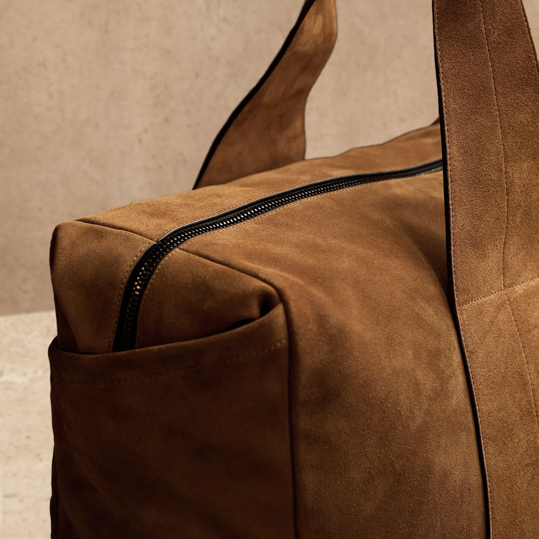 Suede Montecito Weekend Bag - Tabacco