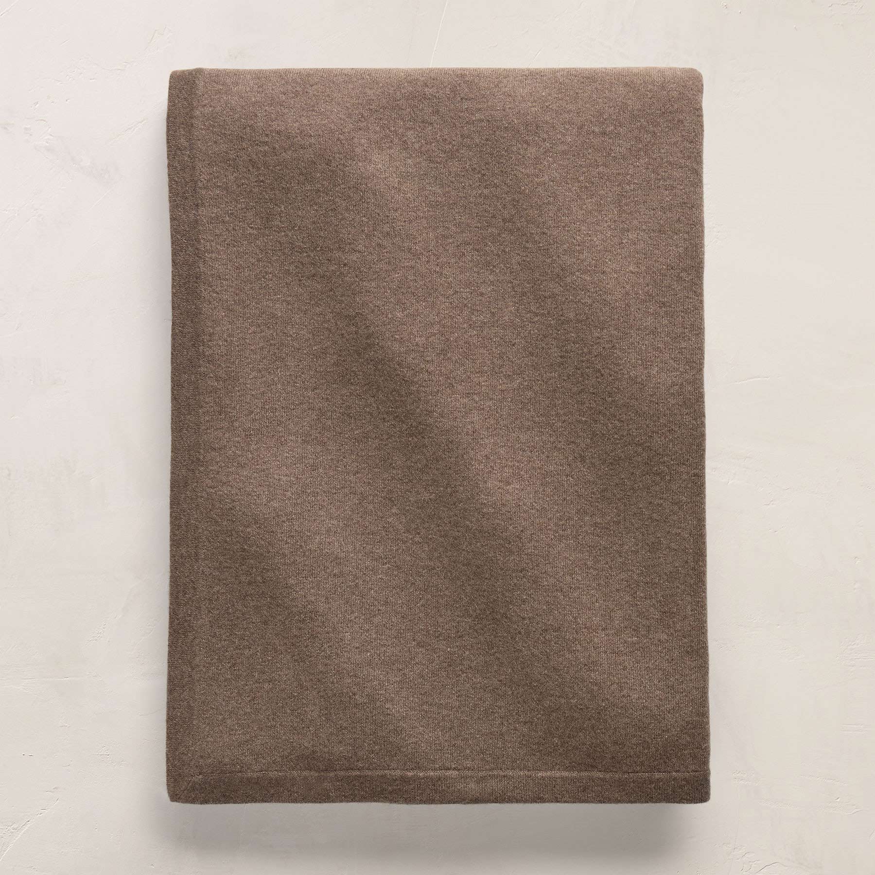 Recycled Cashmere Blanket Gift Box - Mid Brown