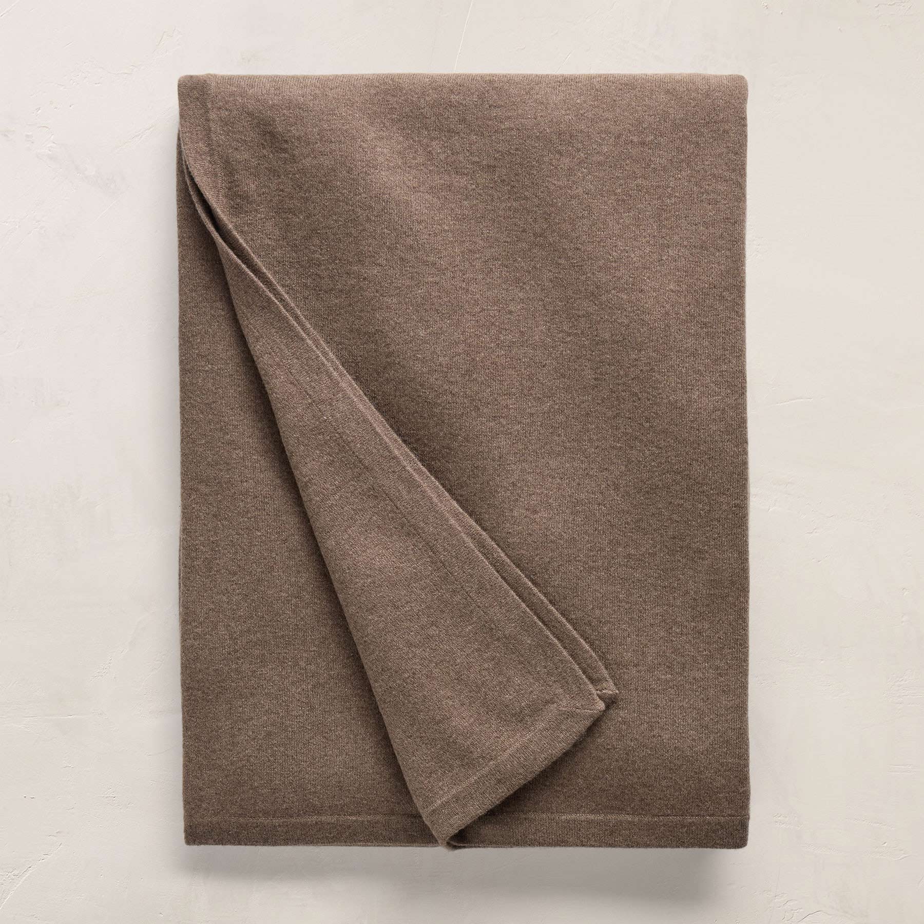 Recycled Cashmere Blanket Gift Box - Mid Brown