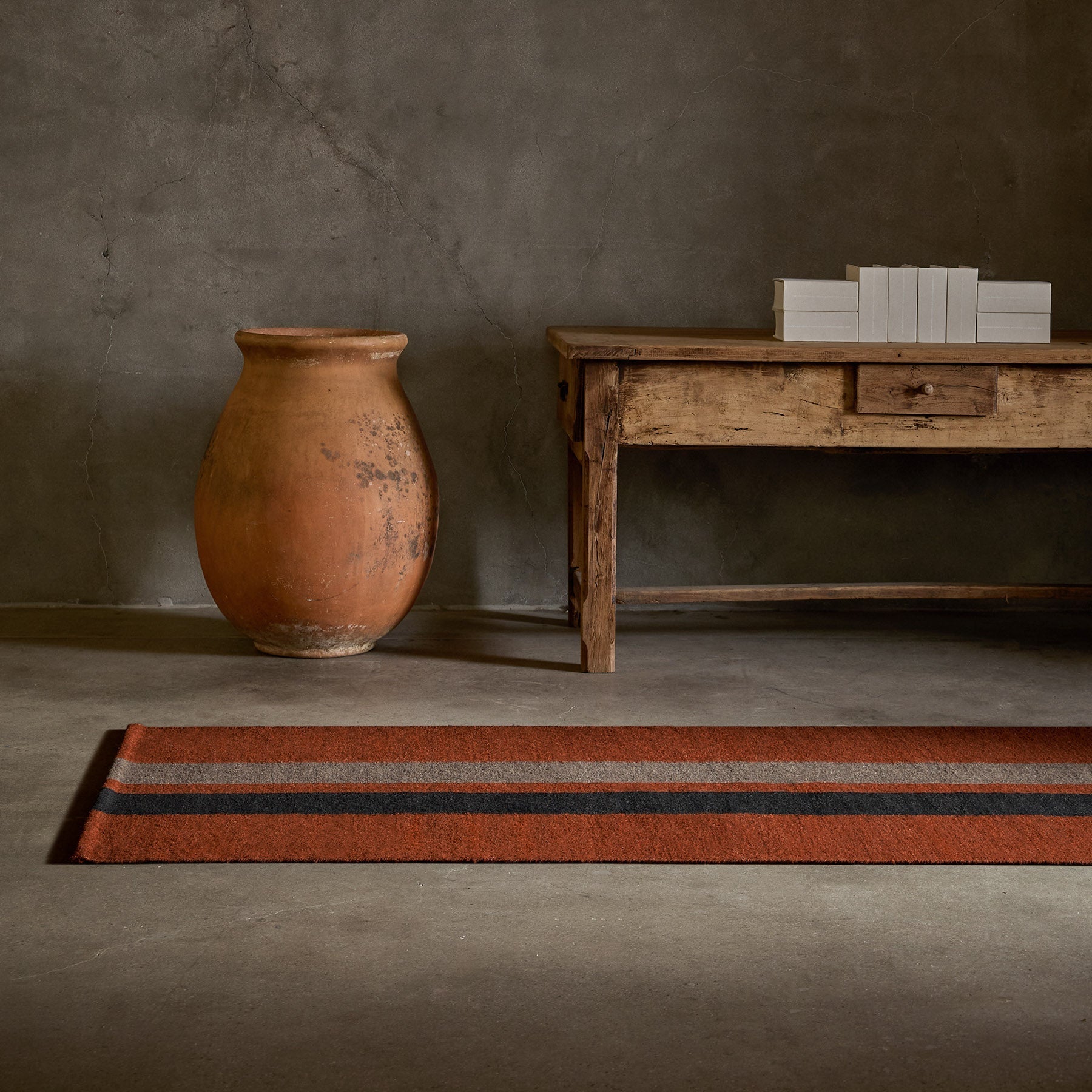 Double Stripe Runner - Ochre/Black Marle/Flint