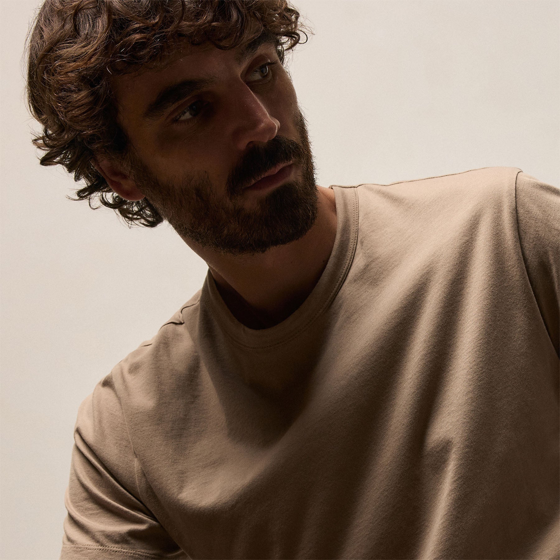 Brushed Lotus Crew - Light Khaki