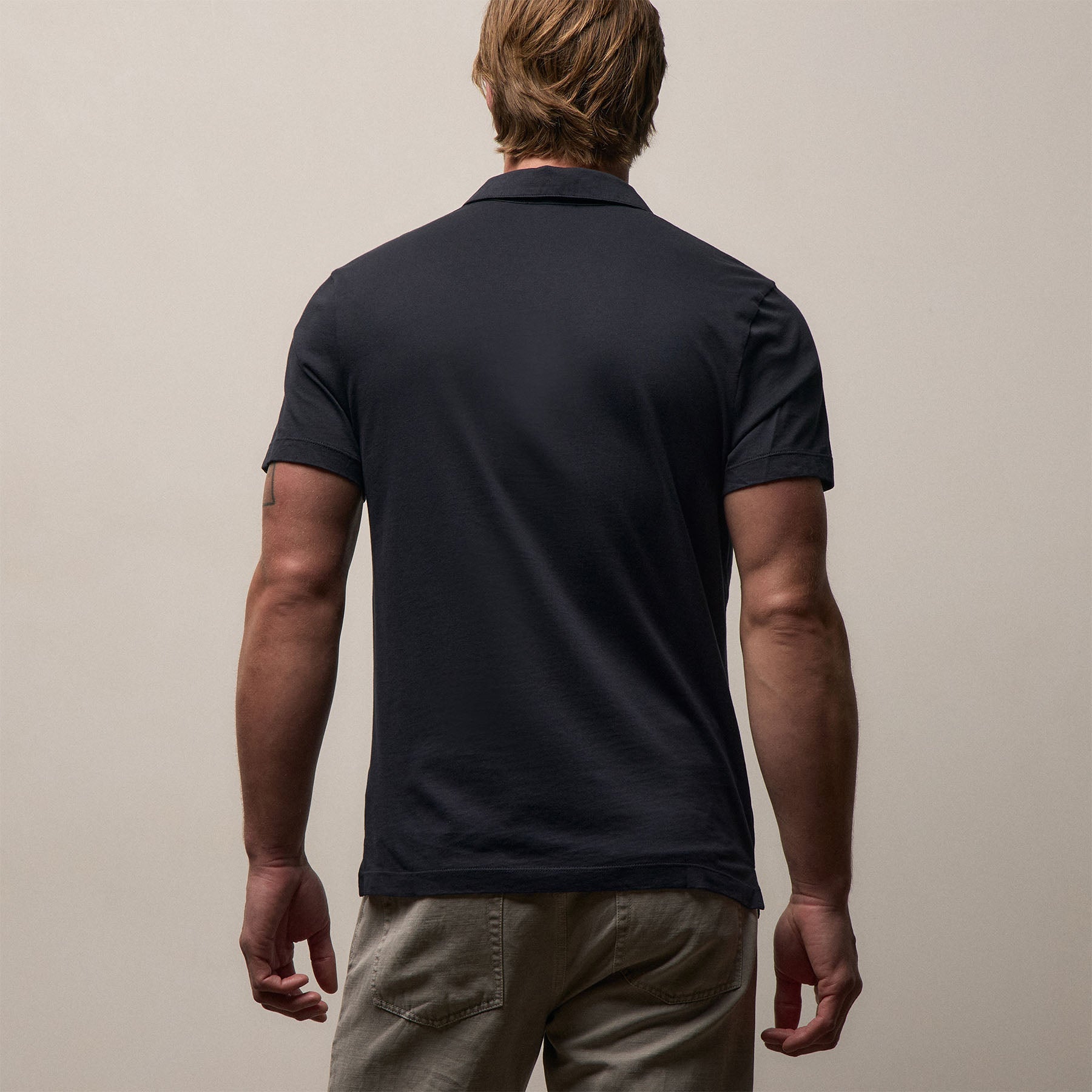 Brushed Lotus Polo - Deep