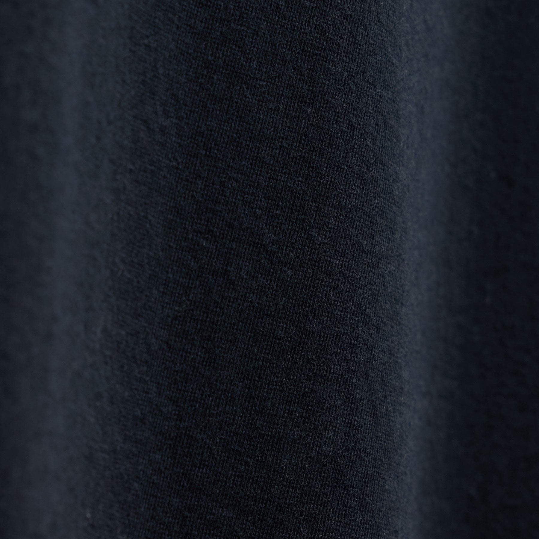 Cotton Cashmere Short Sleeve V Neck - Blue Noir