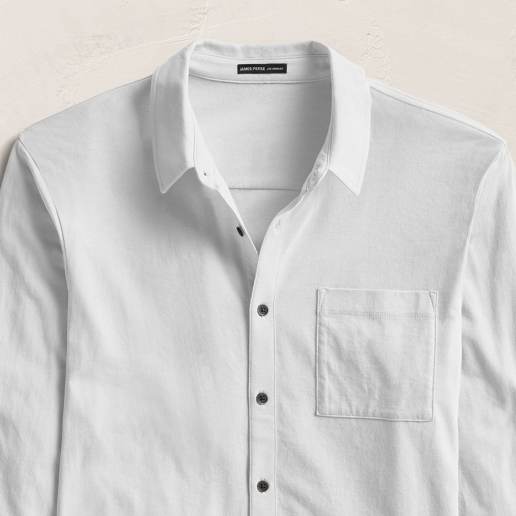 Clean Finish Jersey Shirt - White