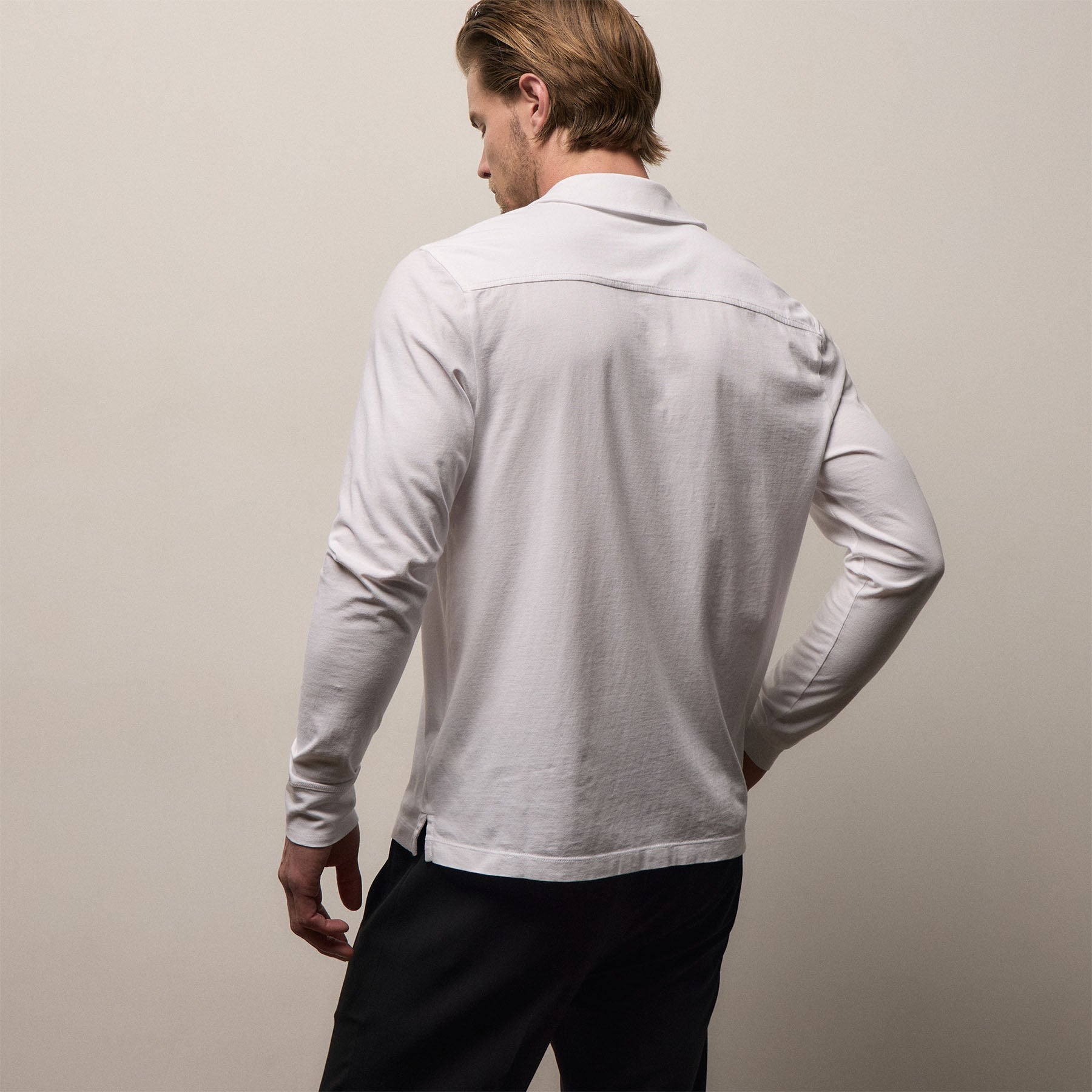 Clean Finish Jersey Shirt - White