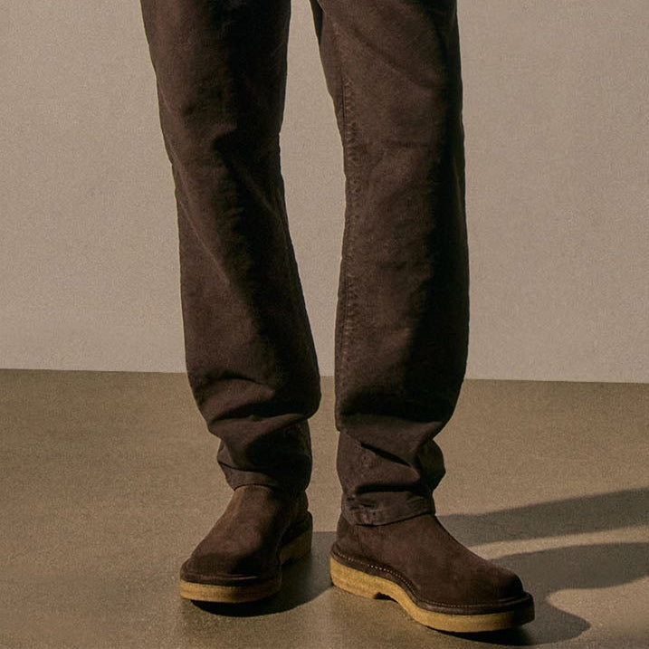 Men's Suede Chelsea Boot - Cafe