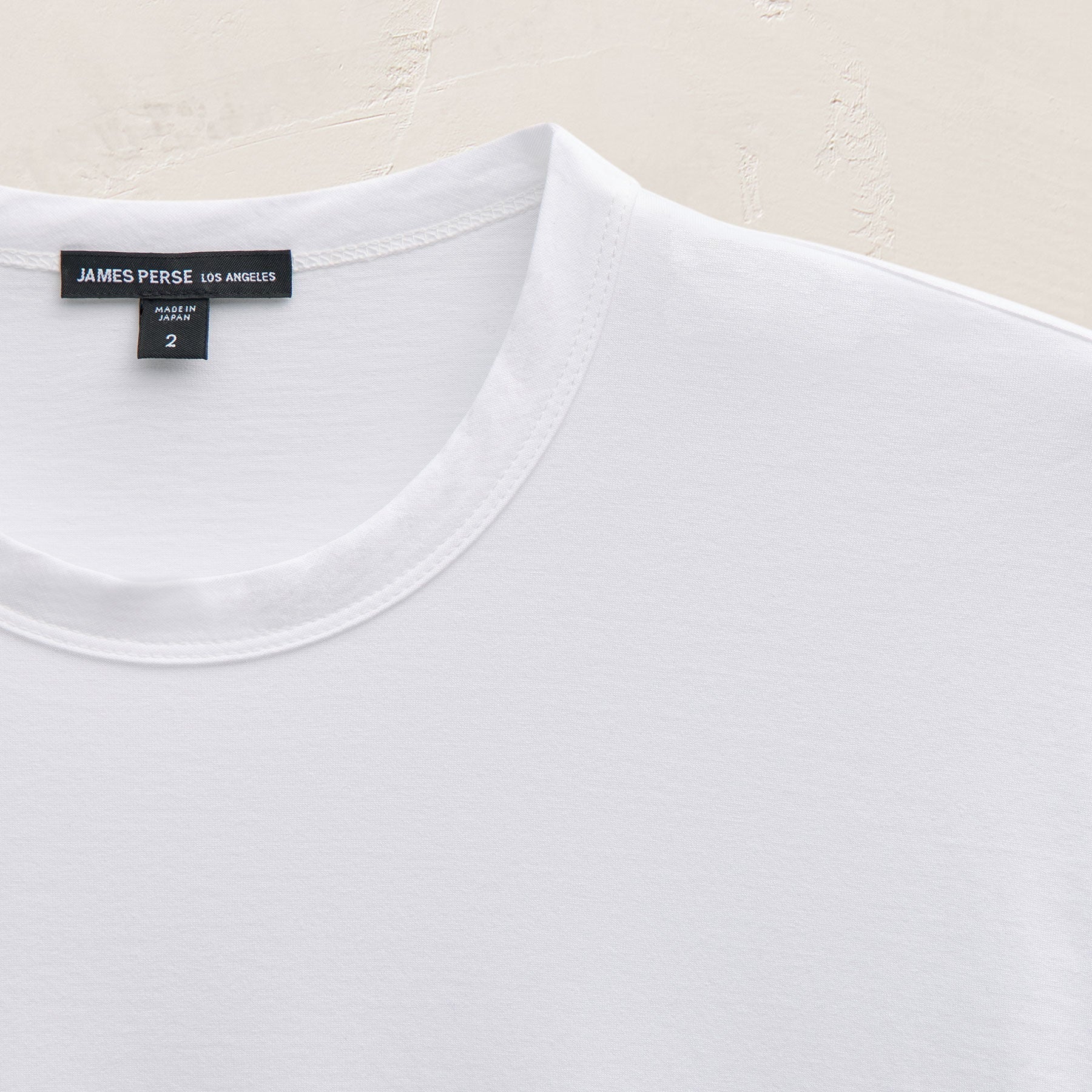 Lotus Jersey Double Ply Crew - White
