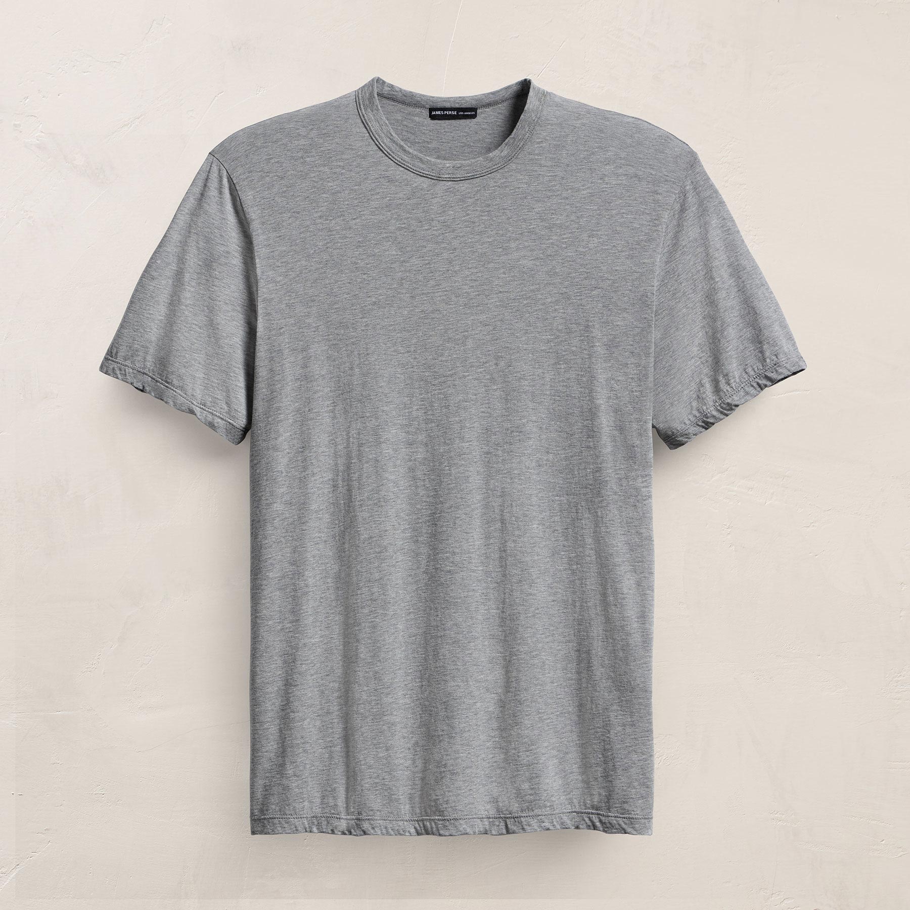 Luxe Lotus Jersey Tee - Heather Grey