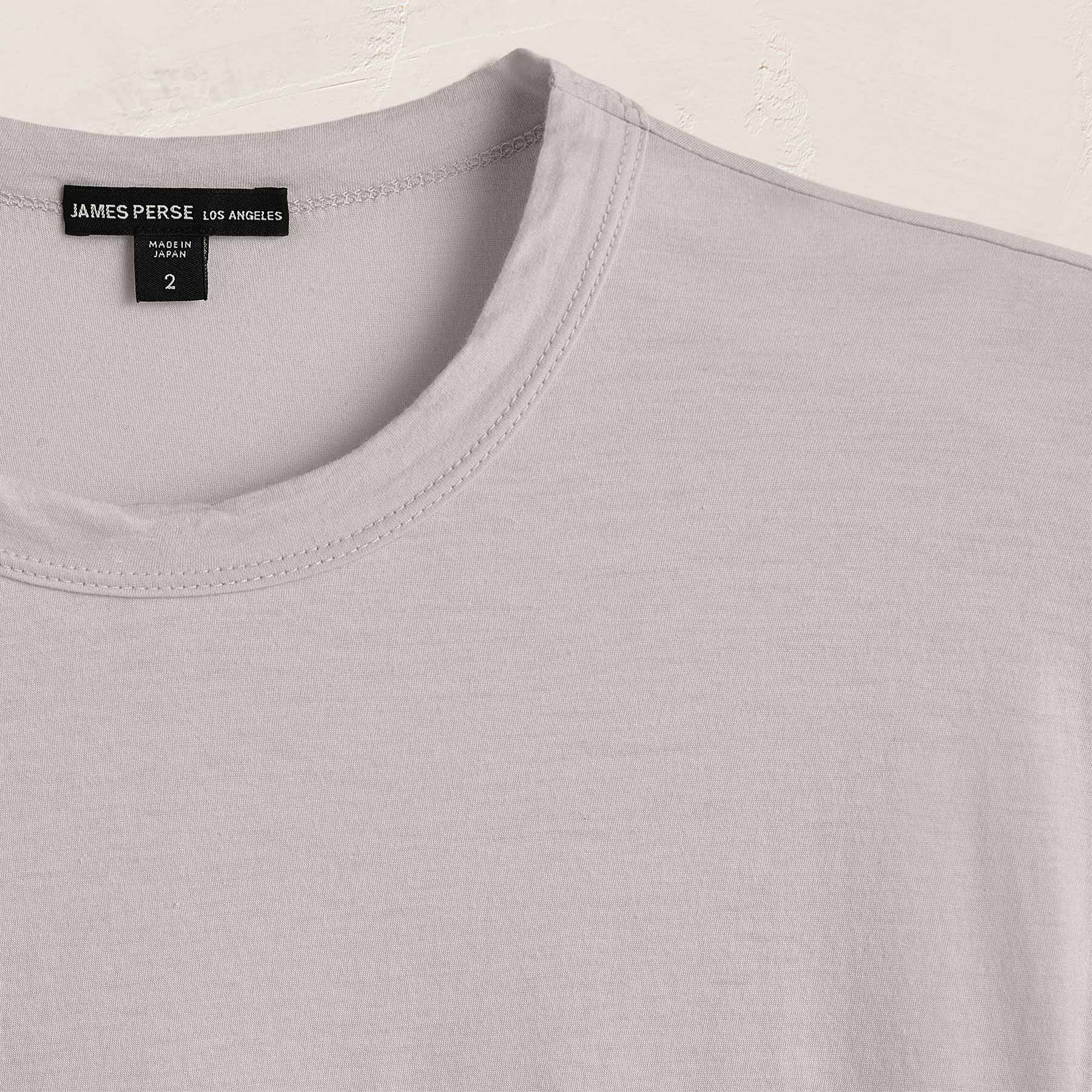 Luxe Lotus Jersey Tee - Silver