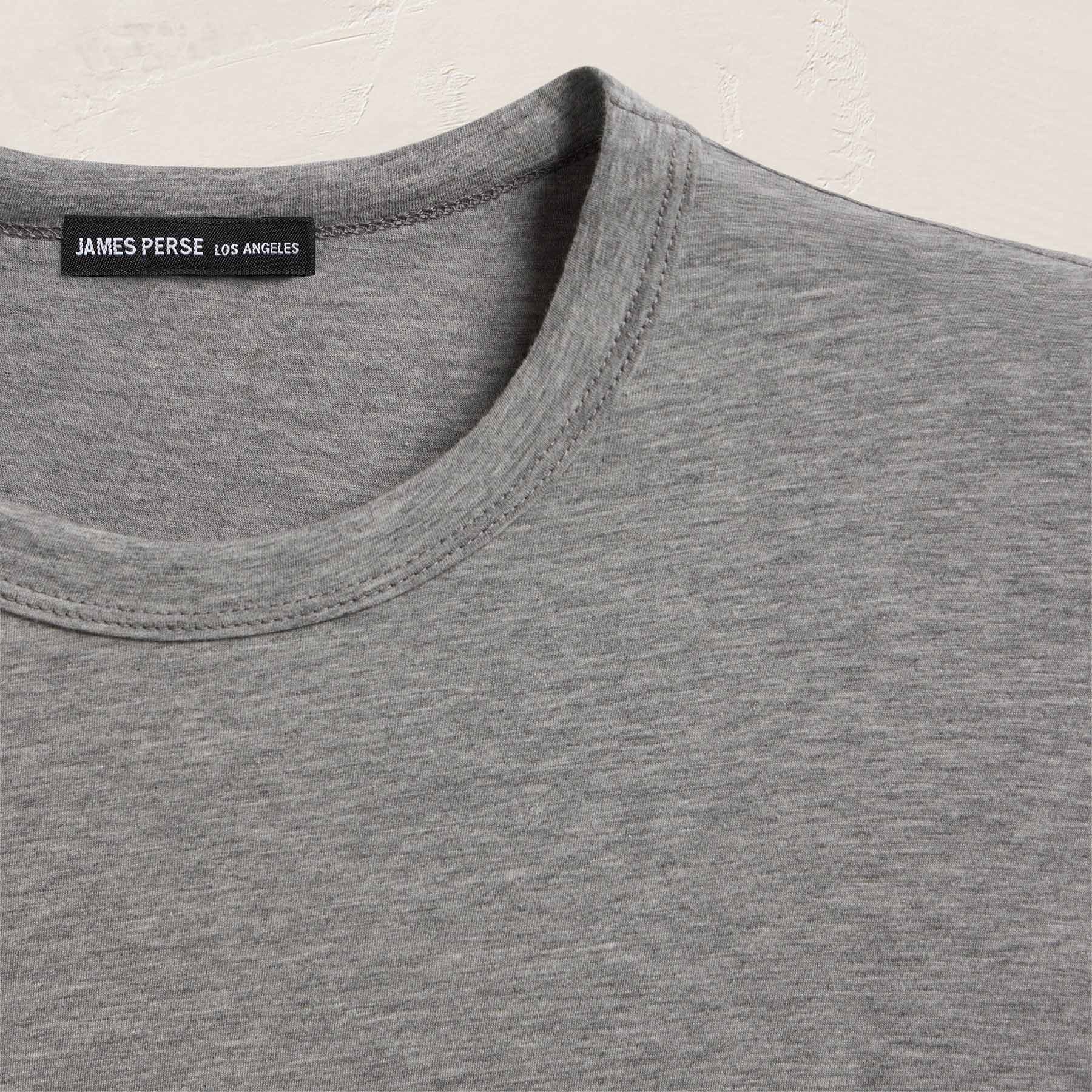Luxe Lotus Jersey Long Sleeve - Heather Grey