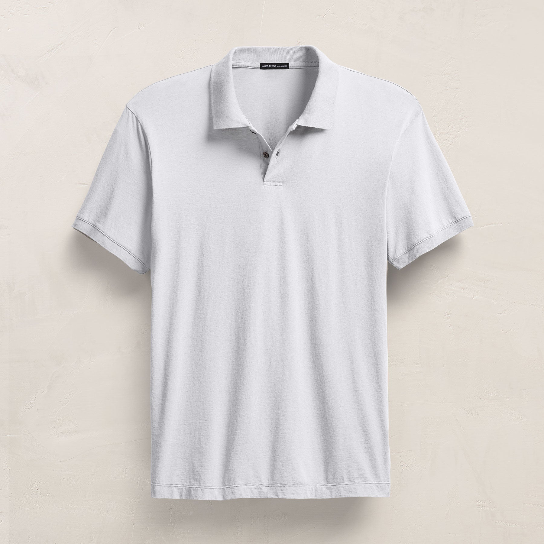 Luxe Lotus Jersey Polo - White