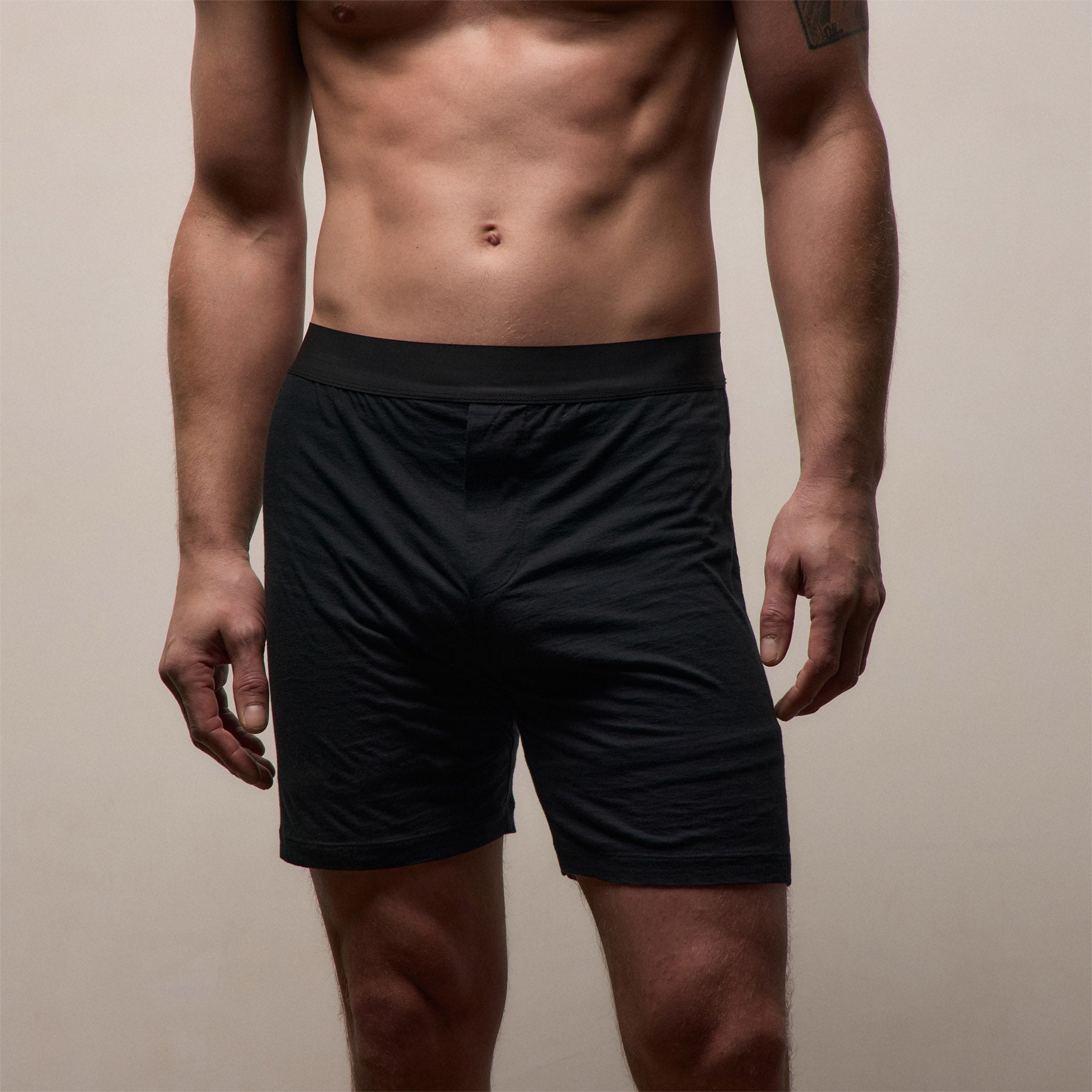 Relaxed Fit Boxer Short 3 Pack - Black