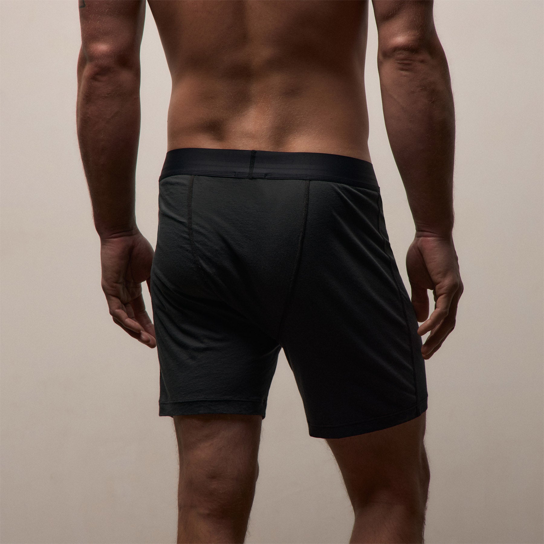 Luxe Lotus Relaxed Fit Boxer Short - Carbon