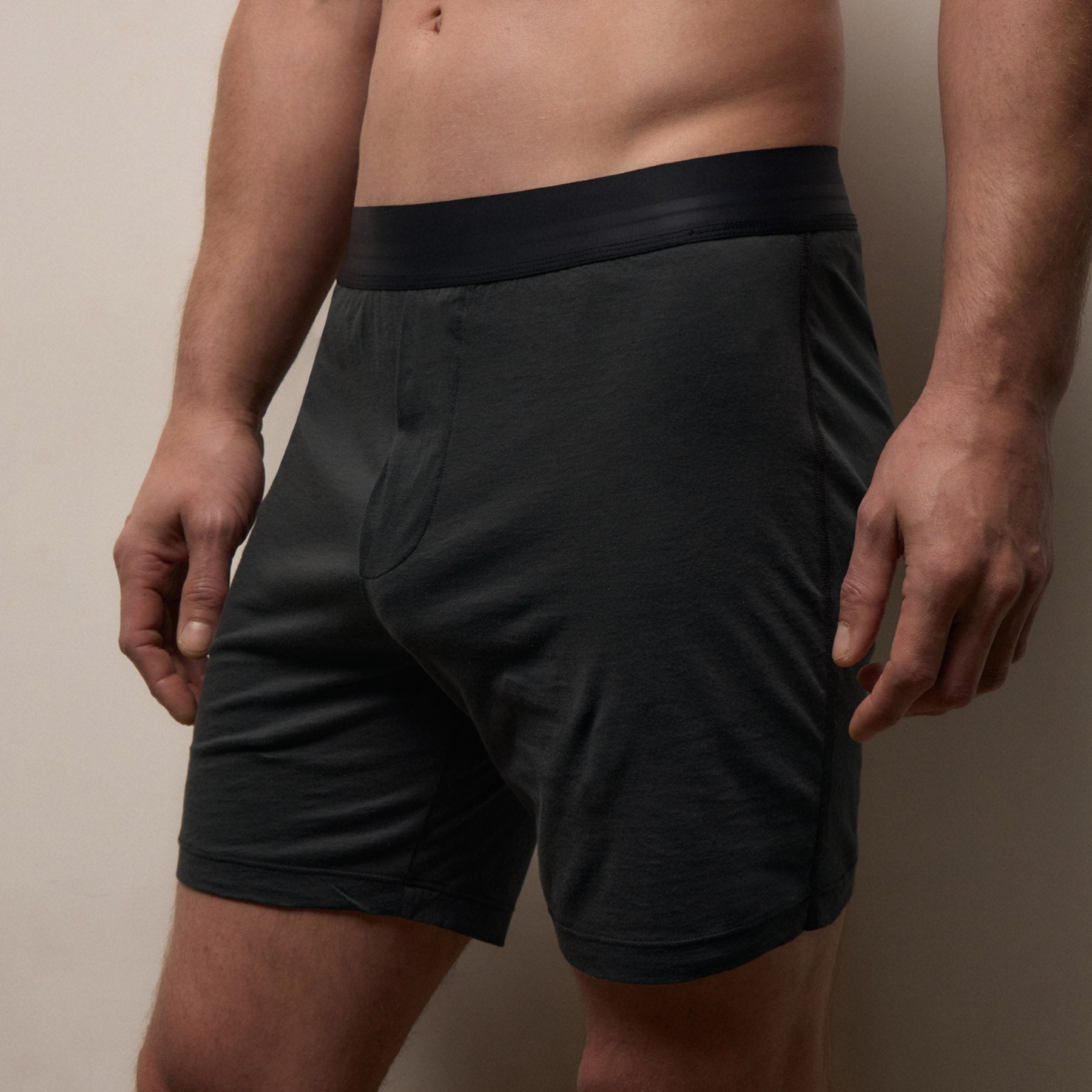 Luxe Lotus Relaxed Fit Boxer Short - Carbon
