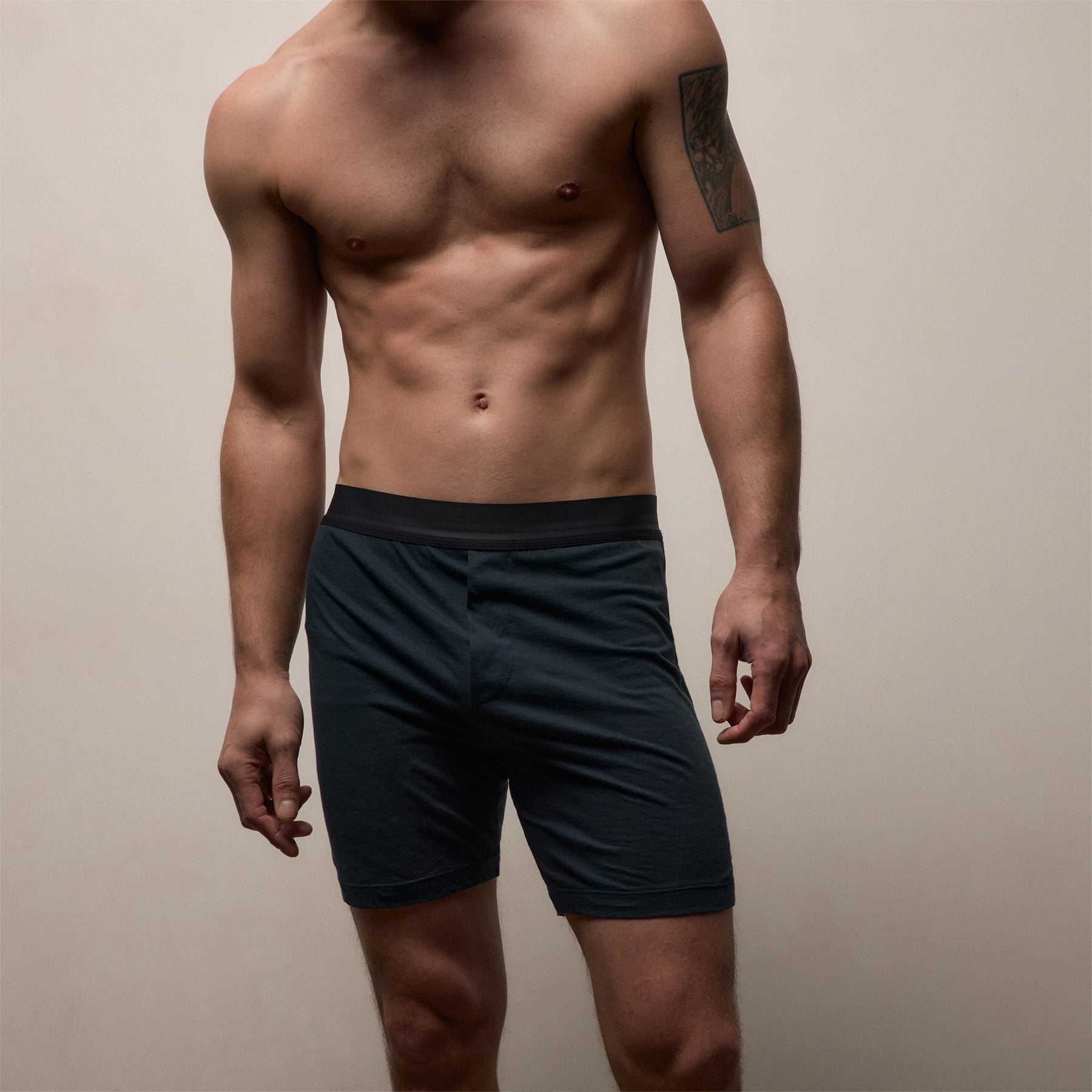 Luxe Lotus Relaxed Fit Boxer Short - French Navy