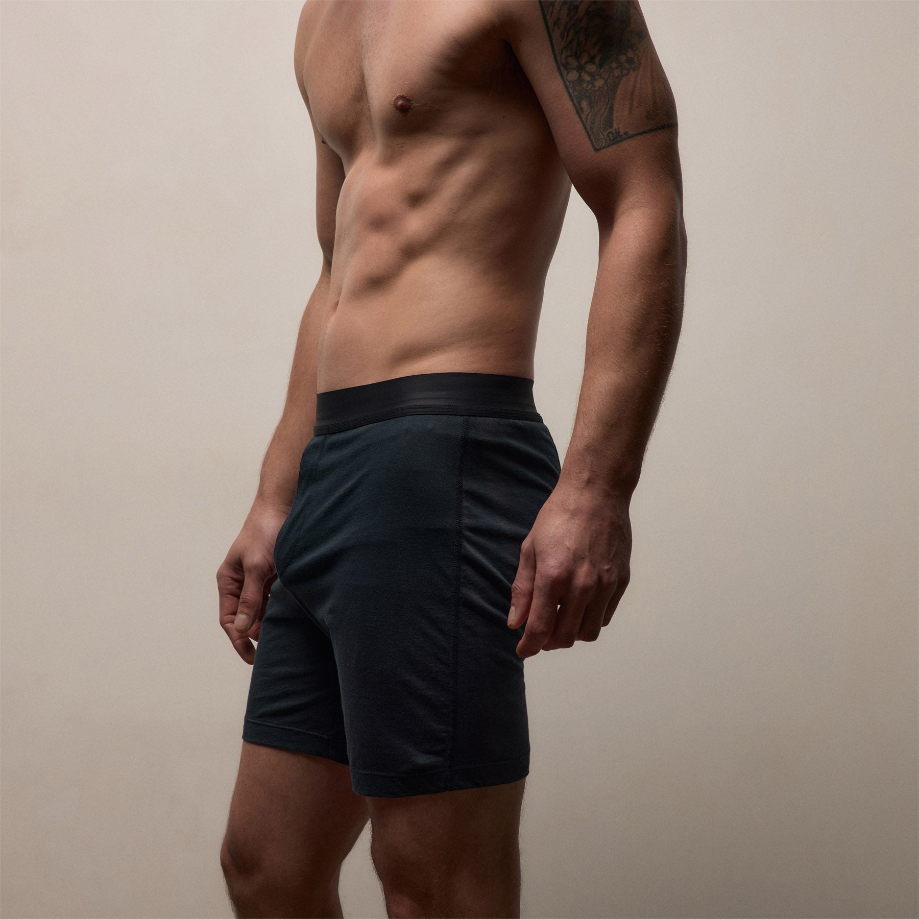 Luxe Lotus Relaxed Fit Boxer Short - French Navy