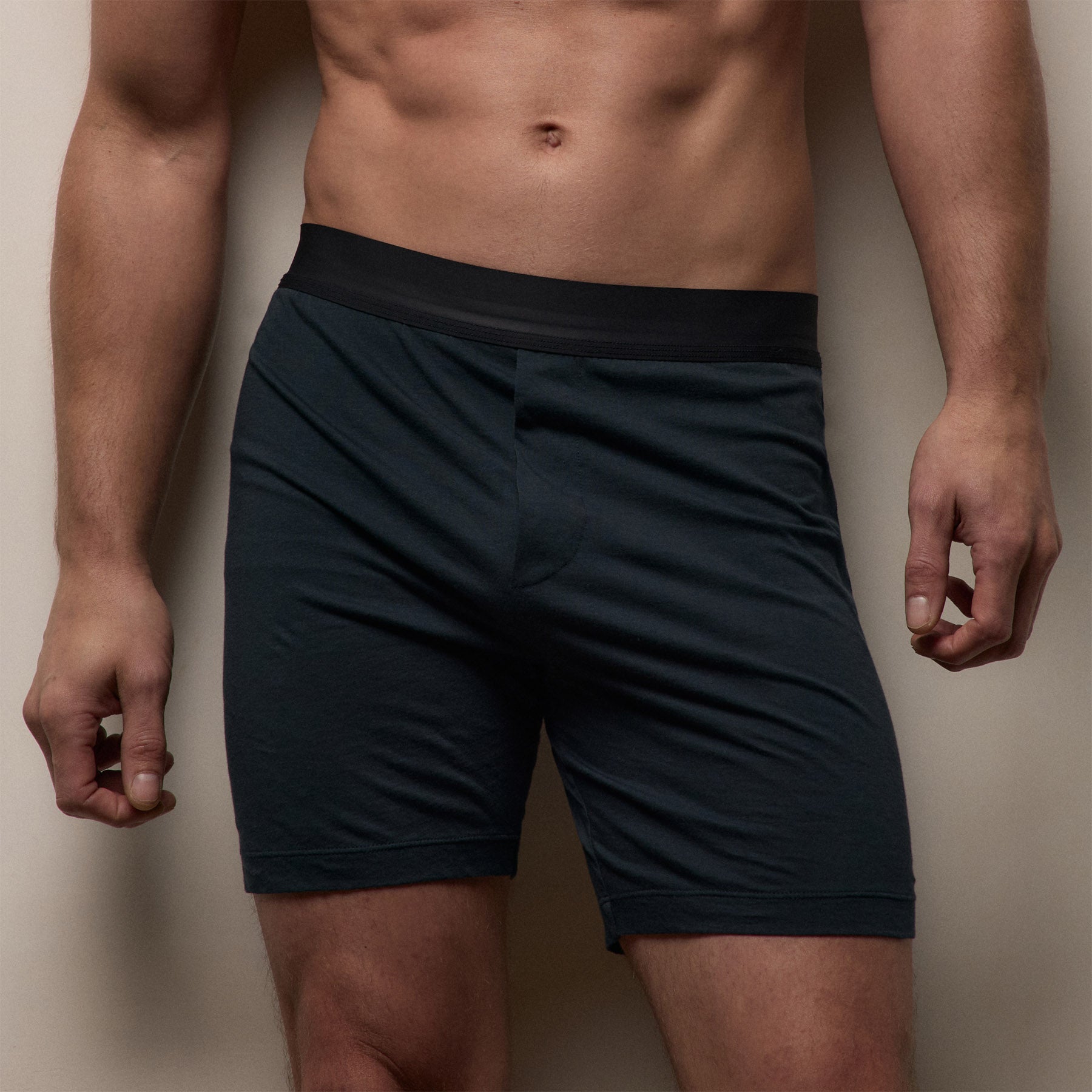 Luxe Lotus Relaxed Fit Boxer Short - French Navy