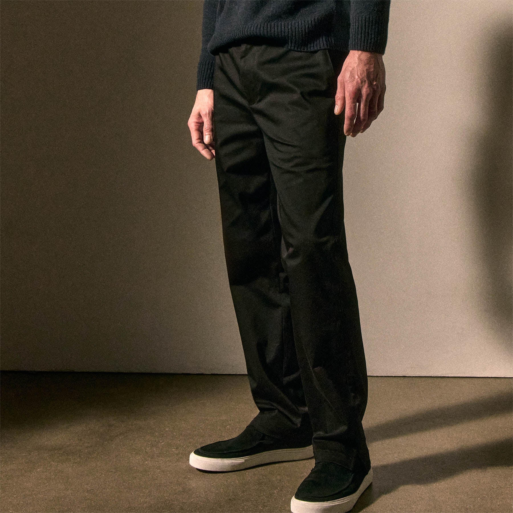 Men's Coastal Suede Slip On - Black