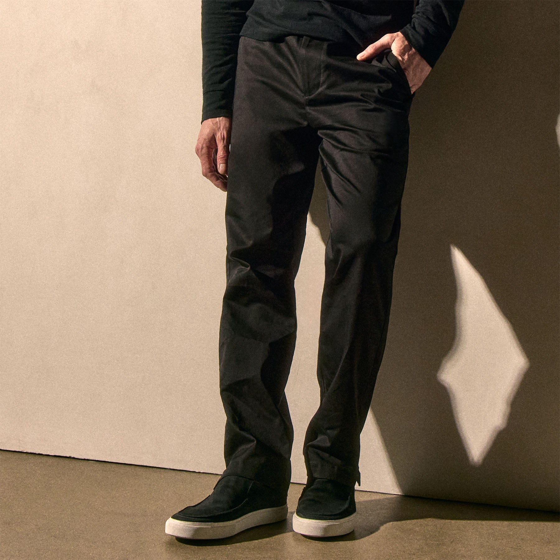Men's Coastal Suede Slip On - Black