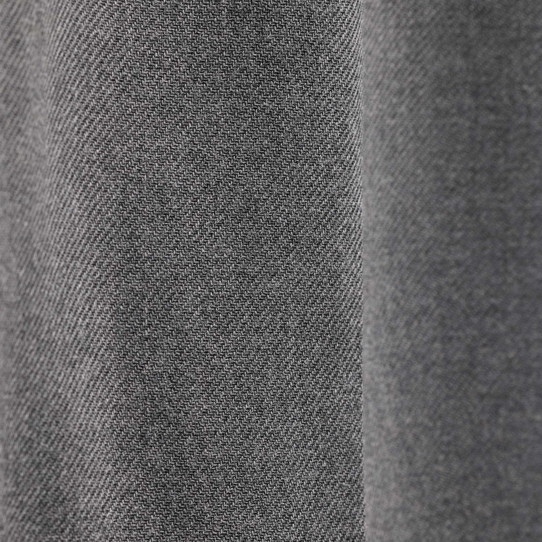 Suede Trim Wool Drawstring Short - Heather Grey