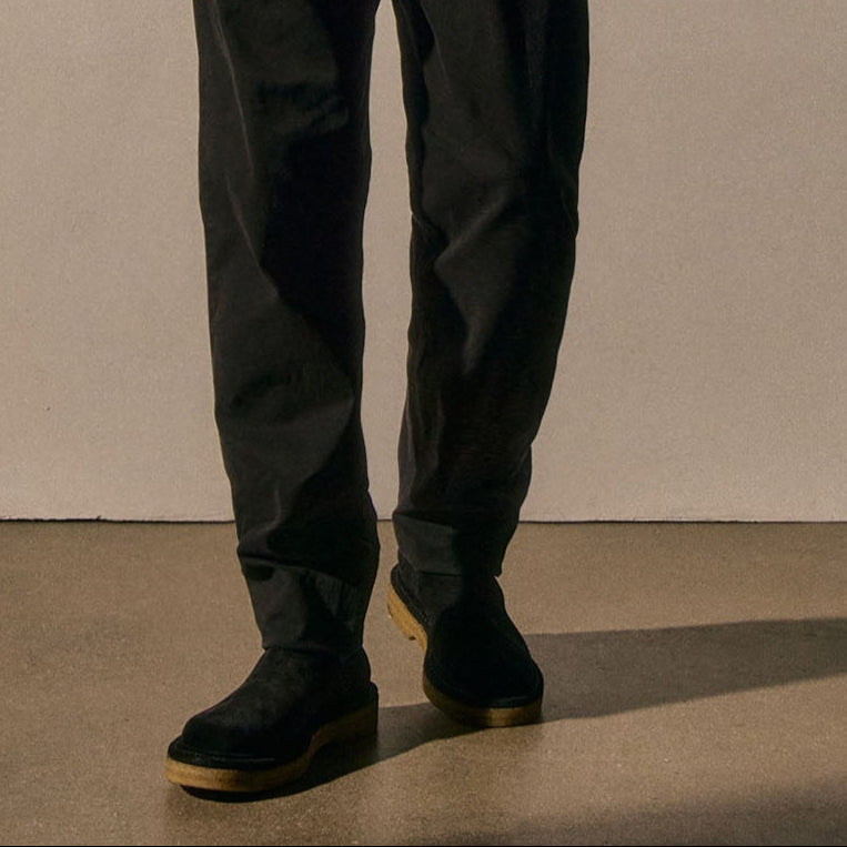Men's Suede Chelsea Boot - Black