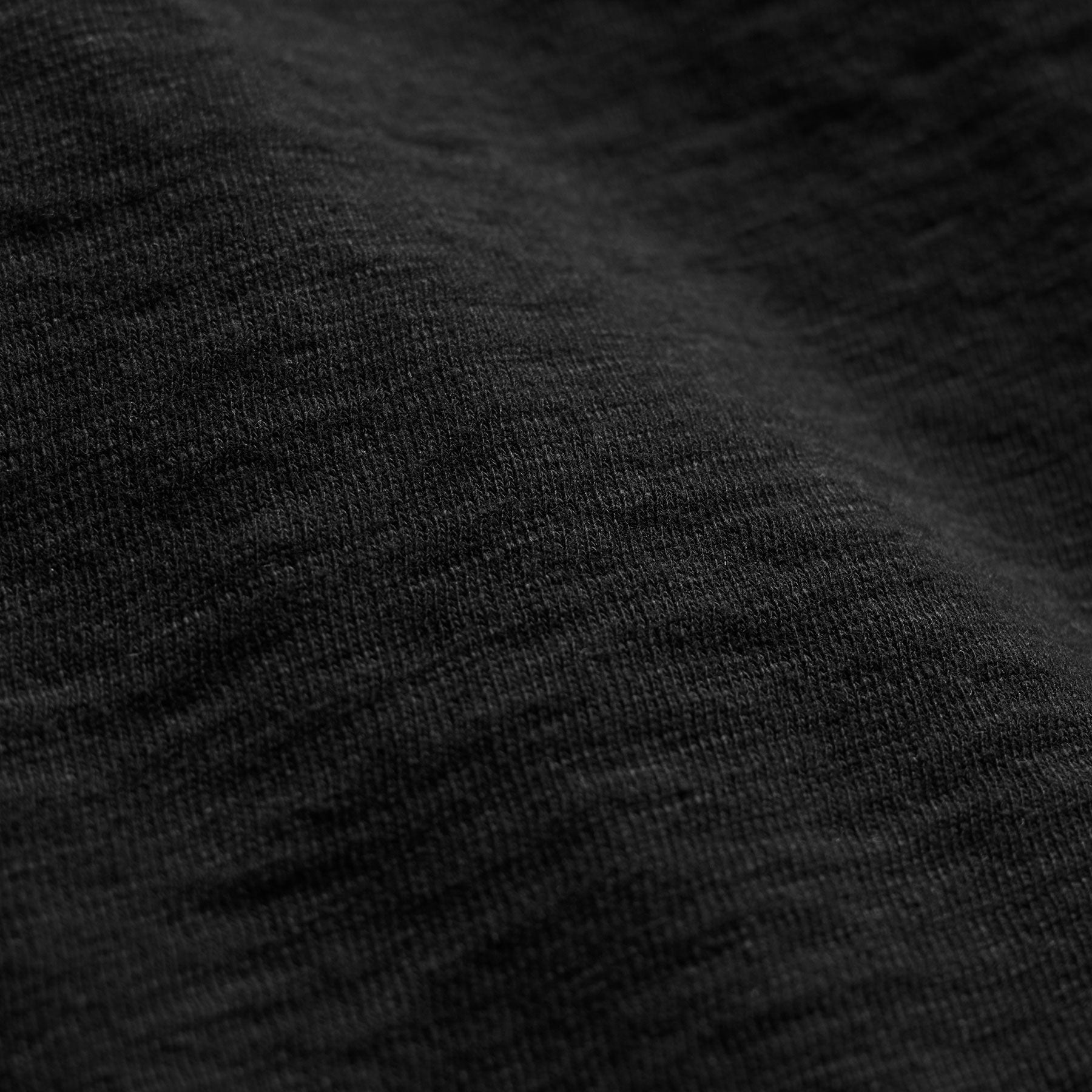Cotton Slub Hoodie - Black