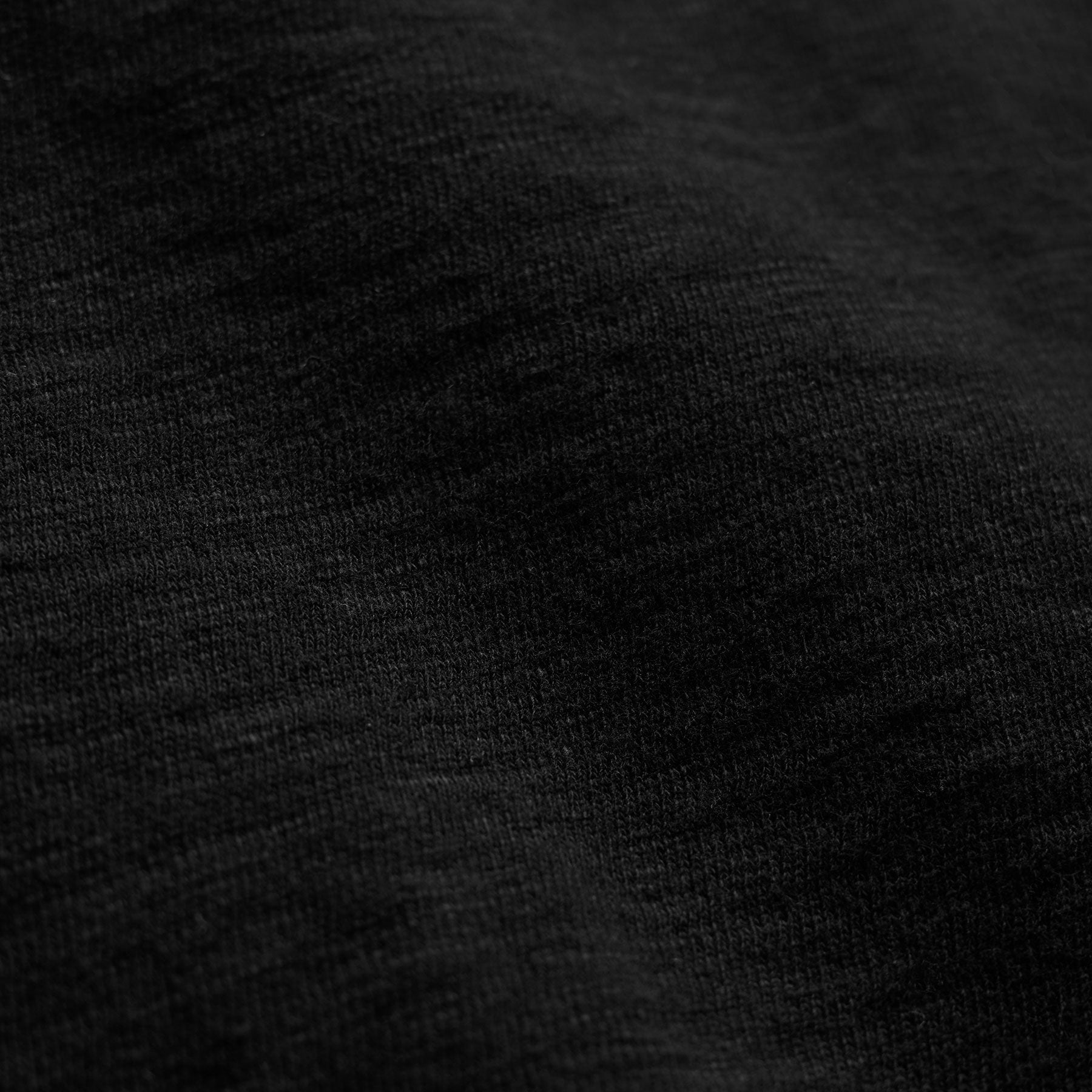 Cotton Slub Short Sleeve Tee - Black