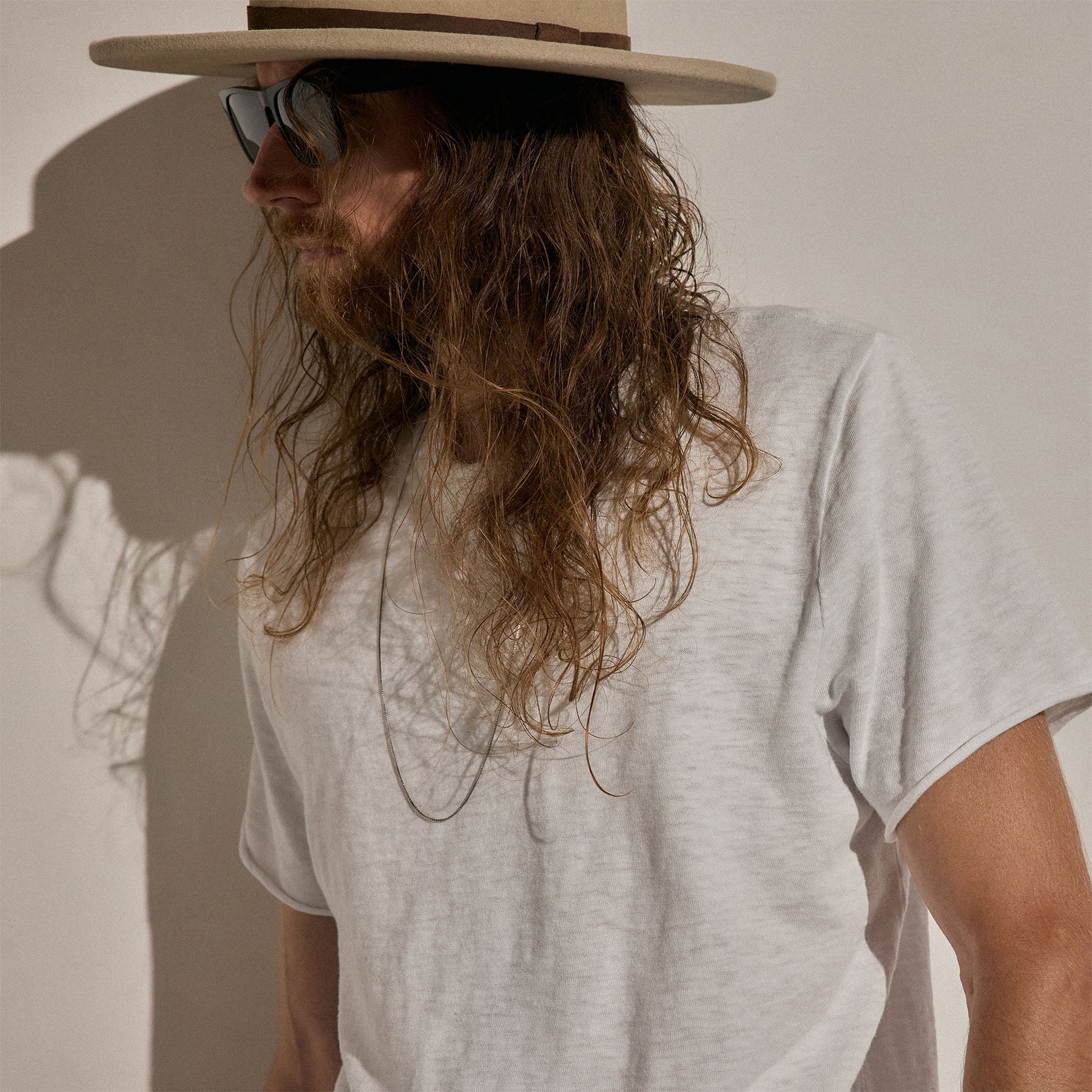 Cotton Slub Short Sleeve Tee - White