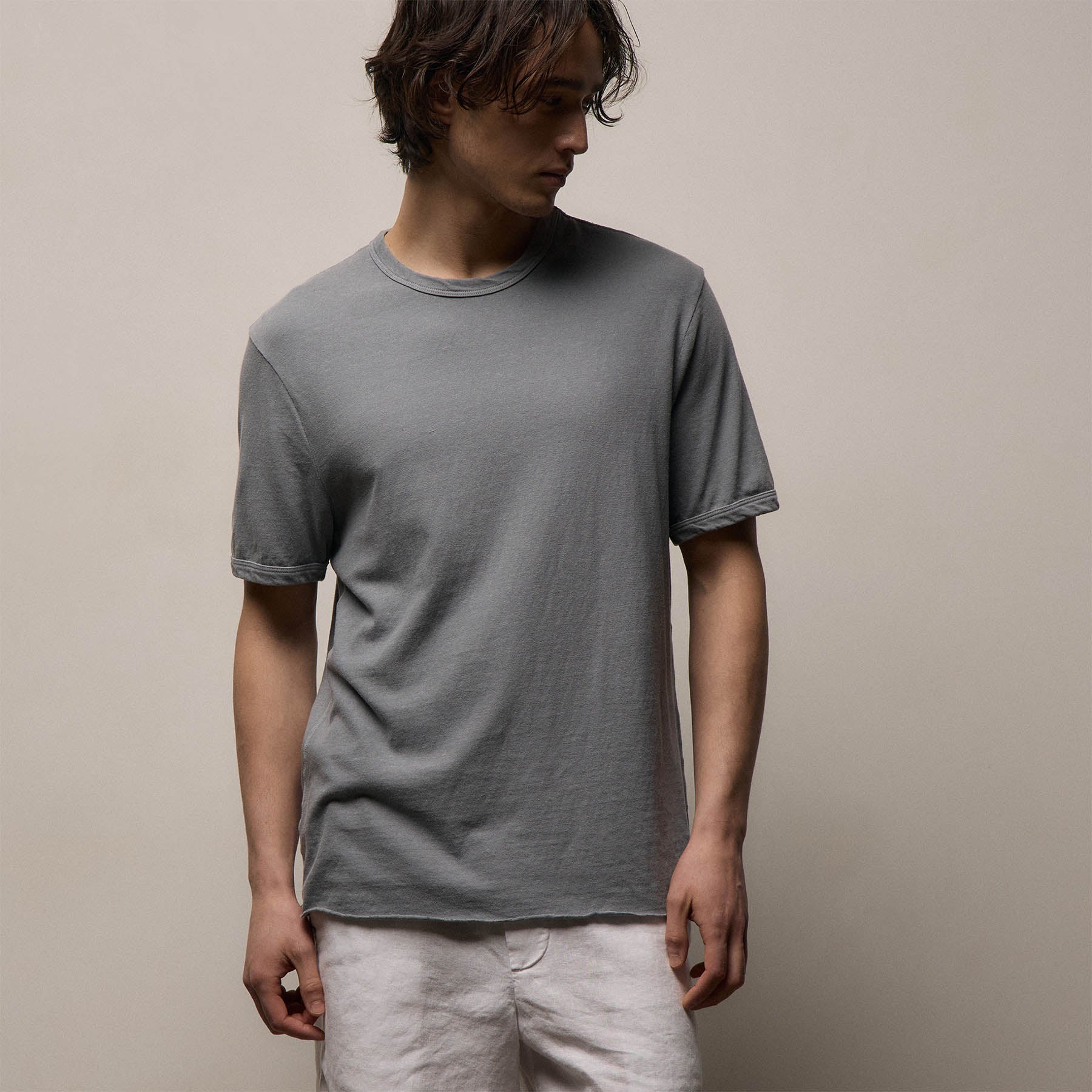 Slub Jersey Short Sleeve Crew - Ore Pigment
