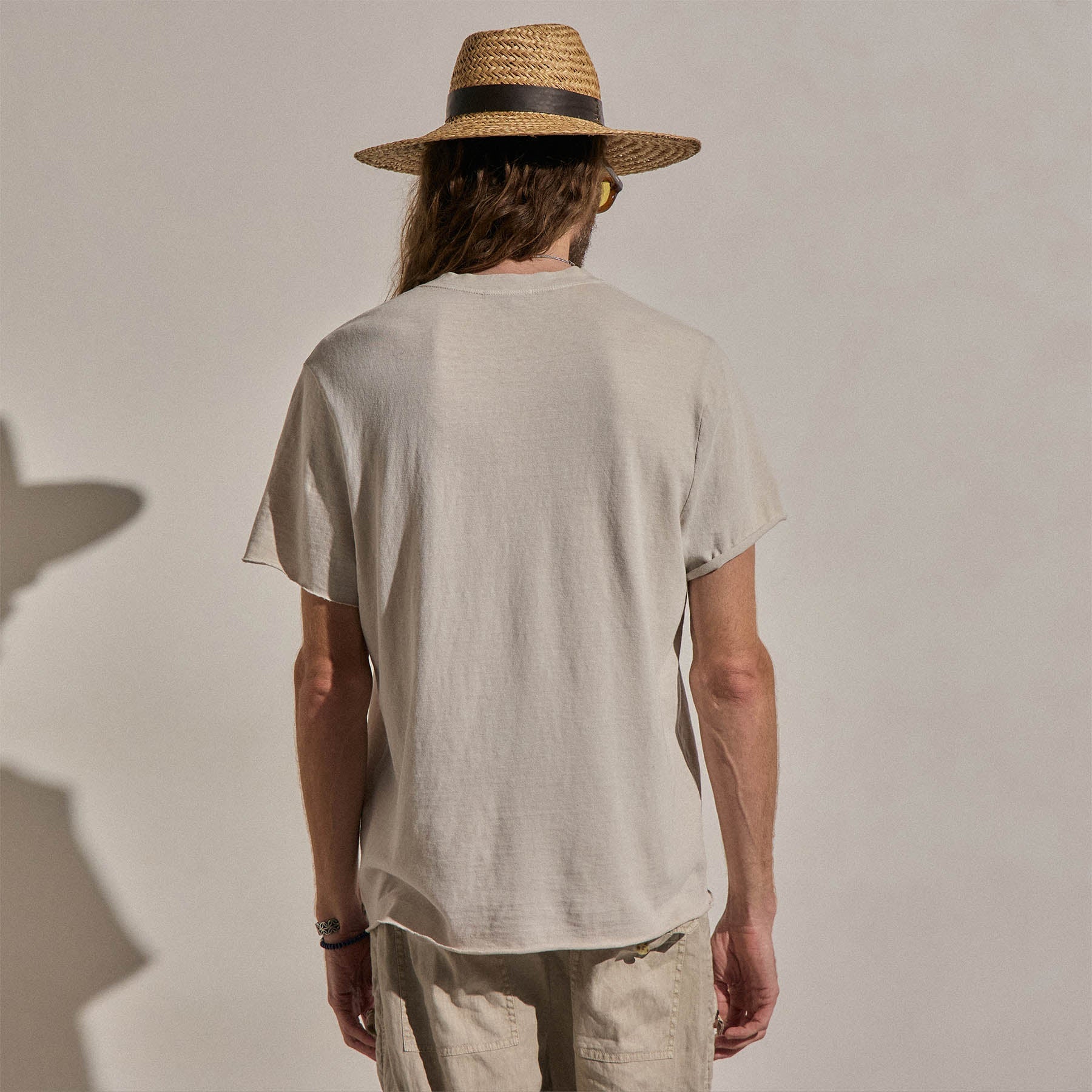 Slub Jersey Short Sleeve Henley - Pearl Pigment