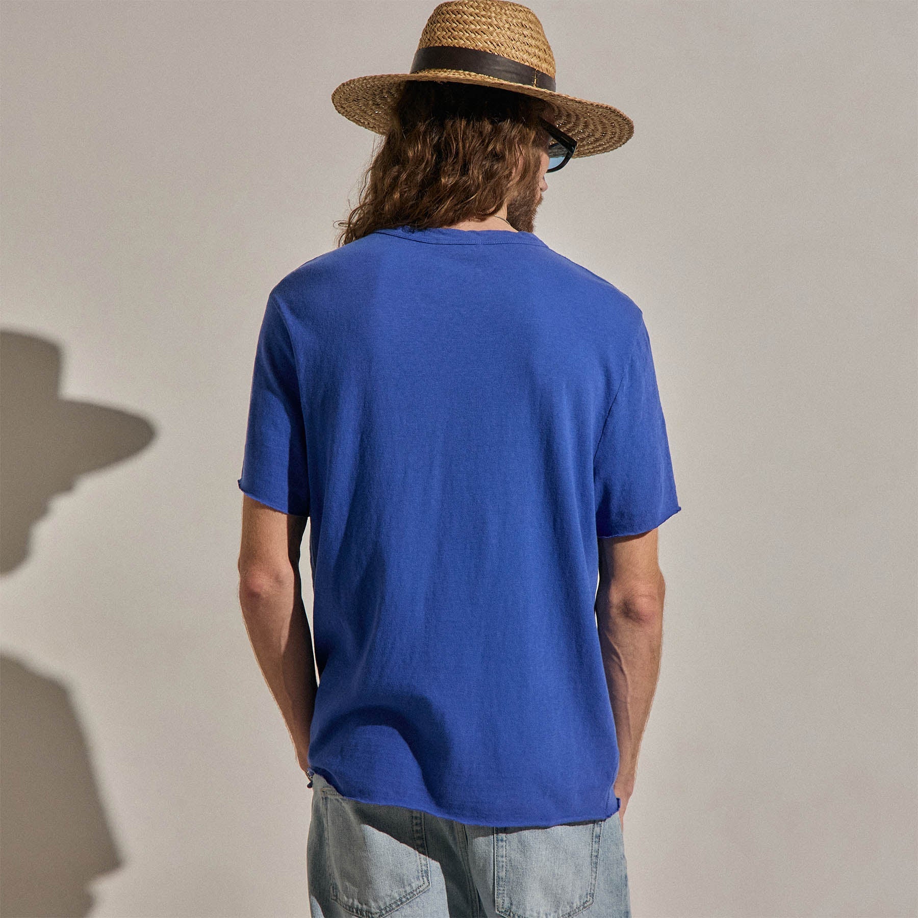 Slub Jersey Pocket Tee - Baltic Blue