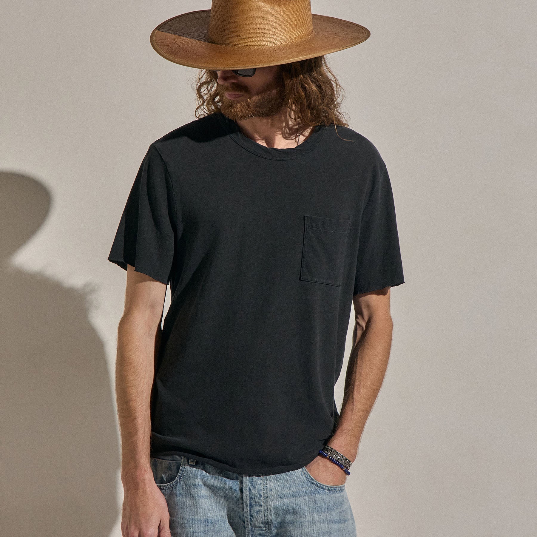 Slub Jersey Pocket Tee - Magma Pigment