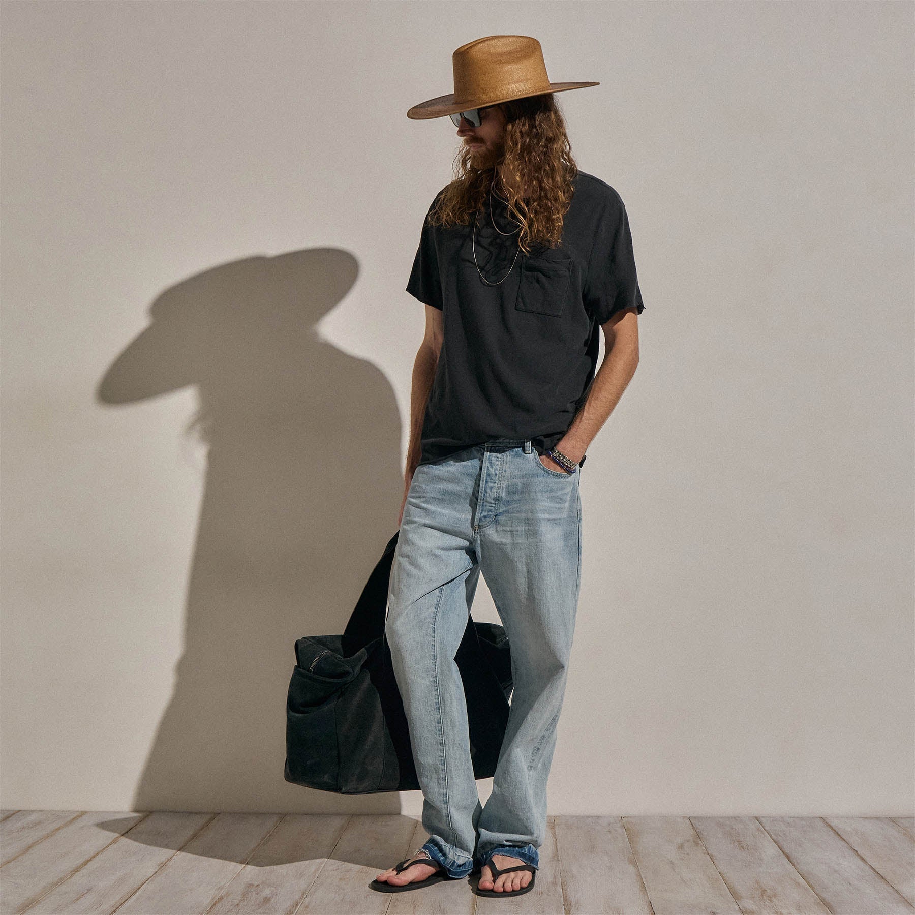 Slub Jersey Pocket Tee - Magma Pigment