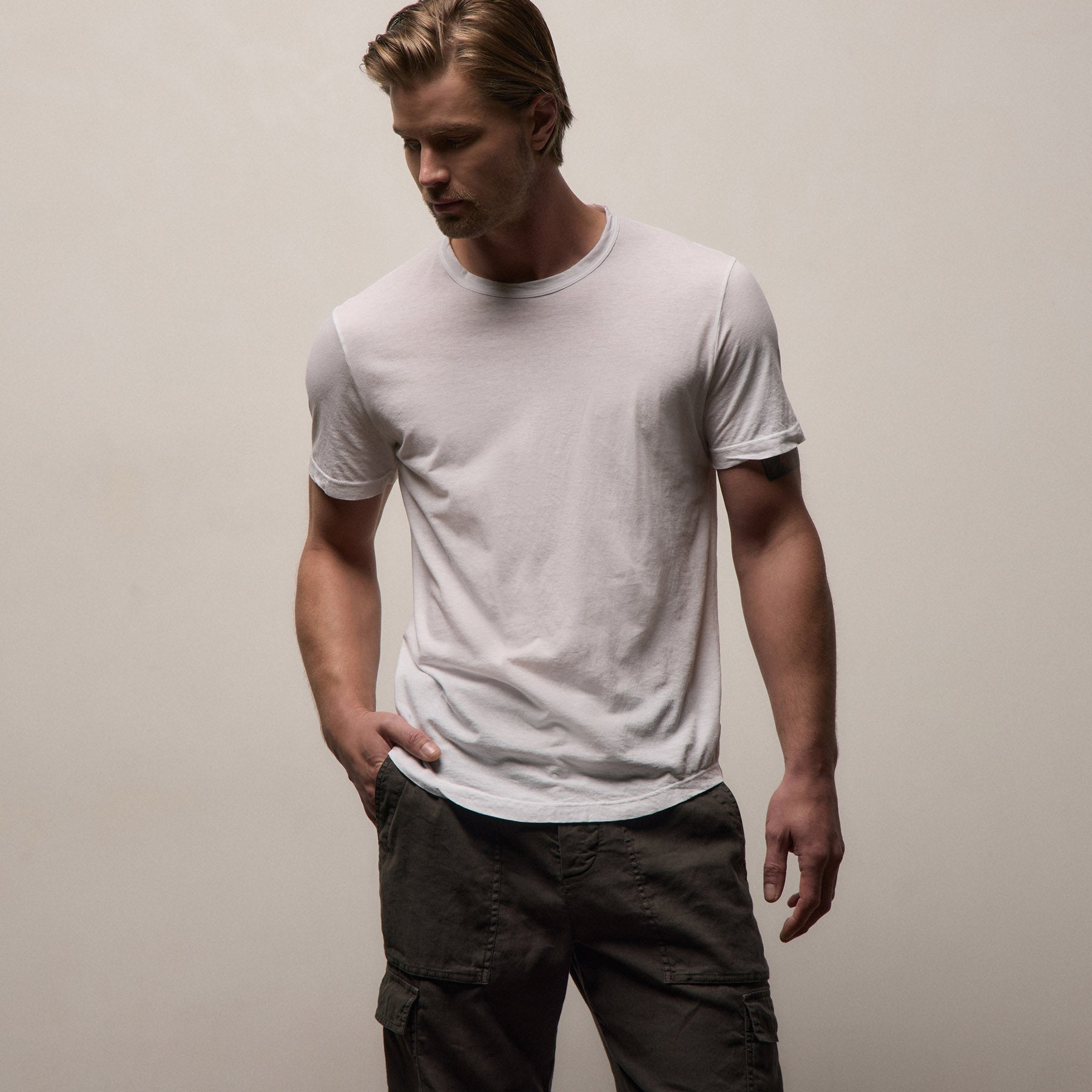 Clear Jersey Crew - White