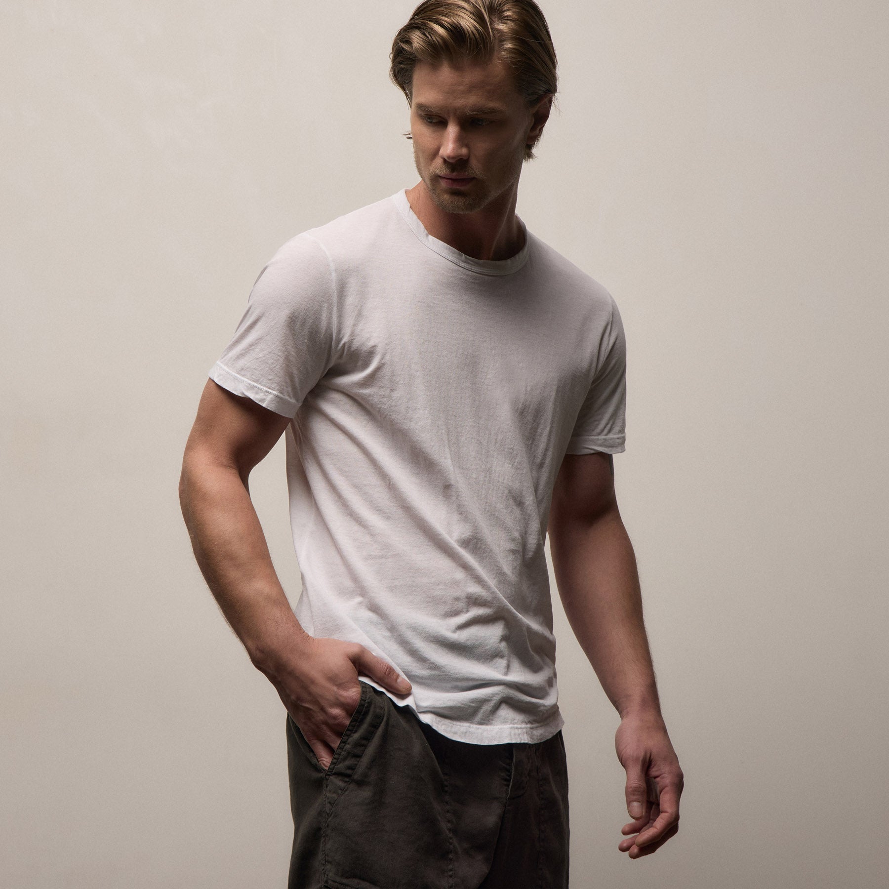 Clear Jersey Crew - White