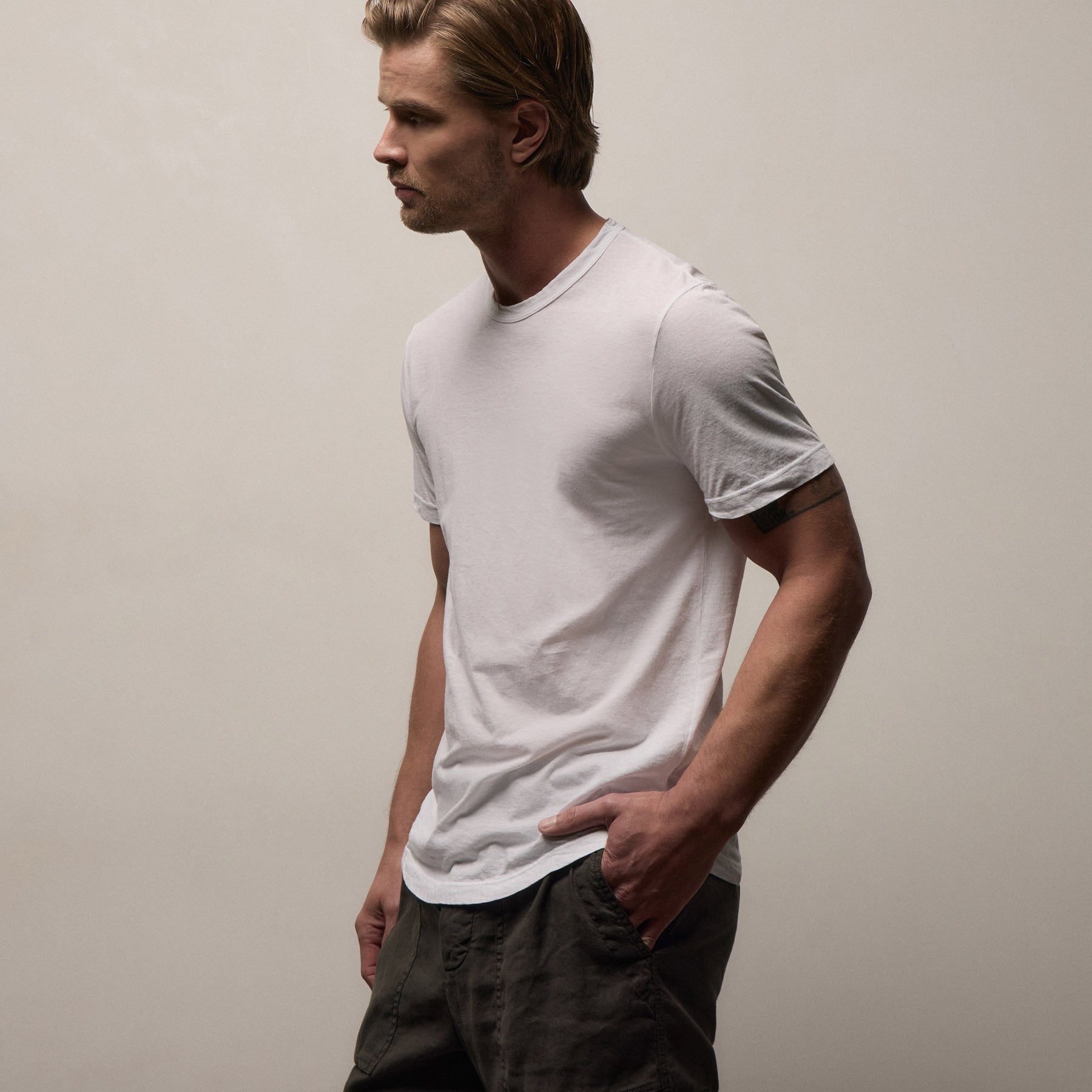 Clear Jersey Crew - White