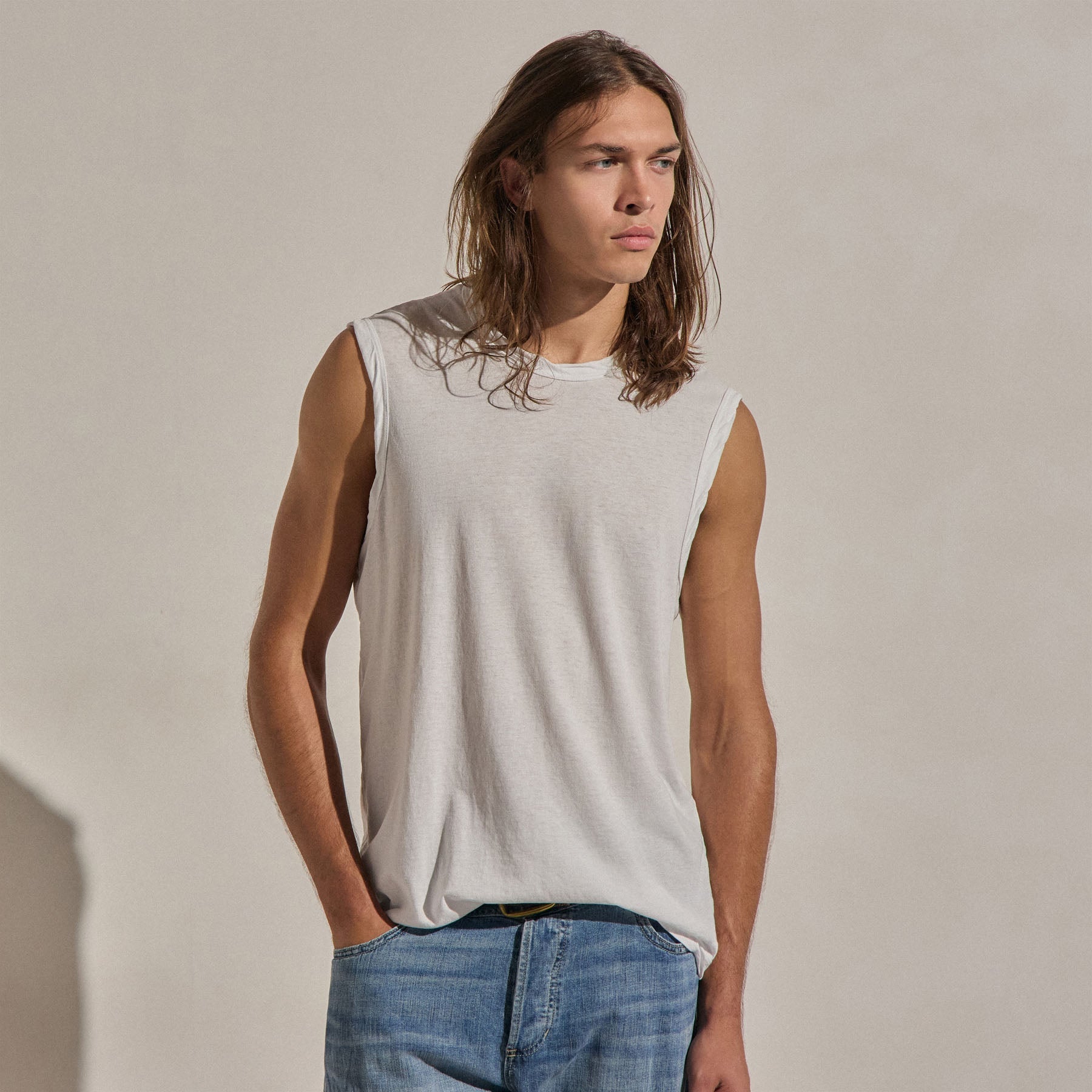 LA Muscle Tank - White