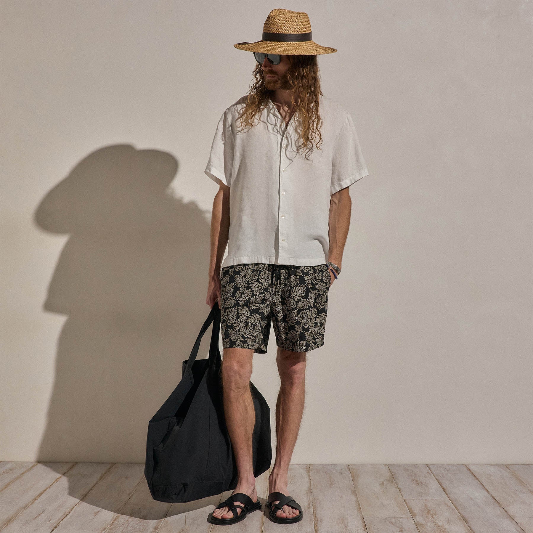 Lightweight Linen Short Sleeve Shirt - White