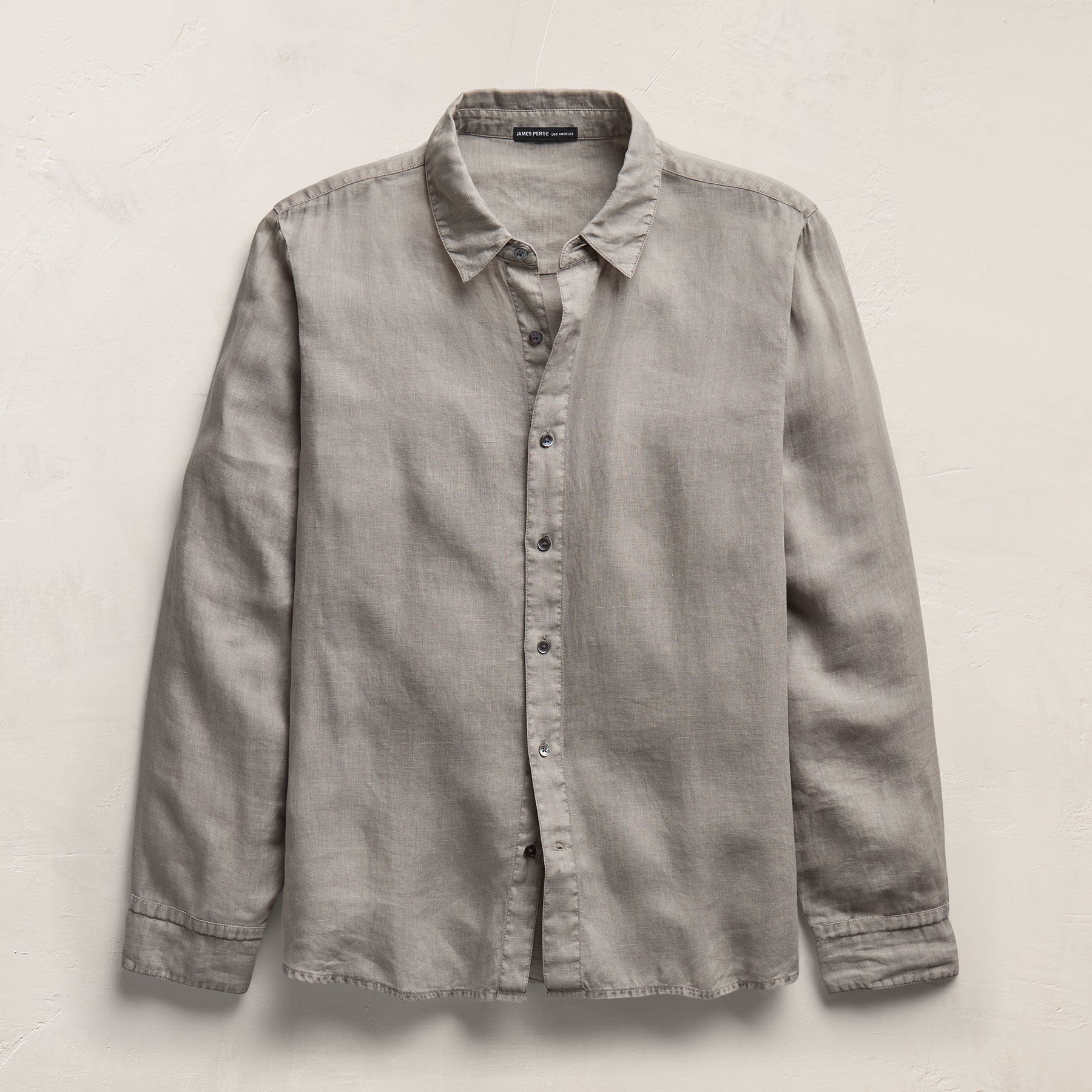 Lightweight Linen Shirt - Fog Pigment