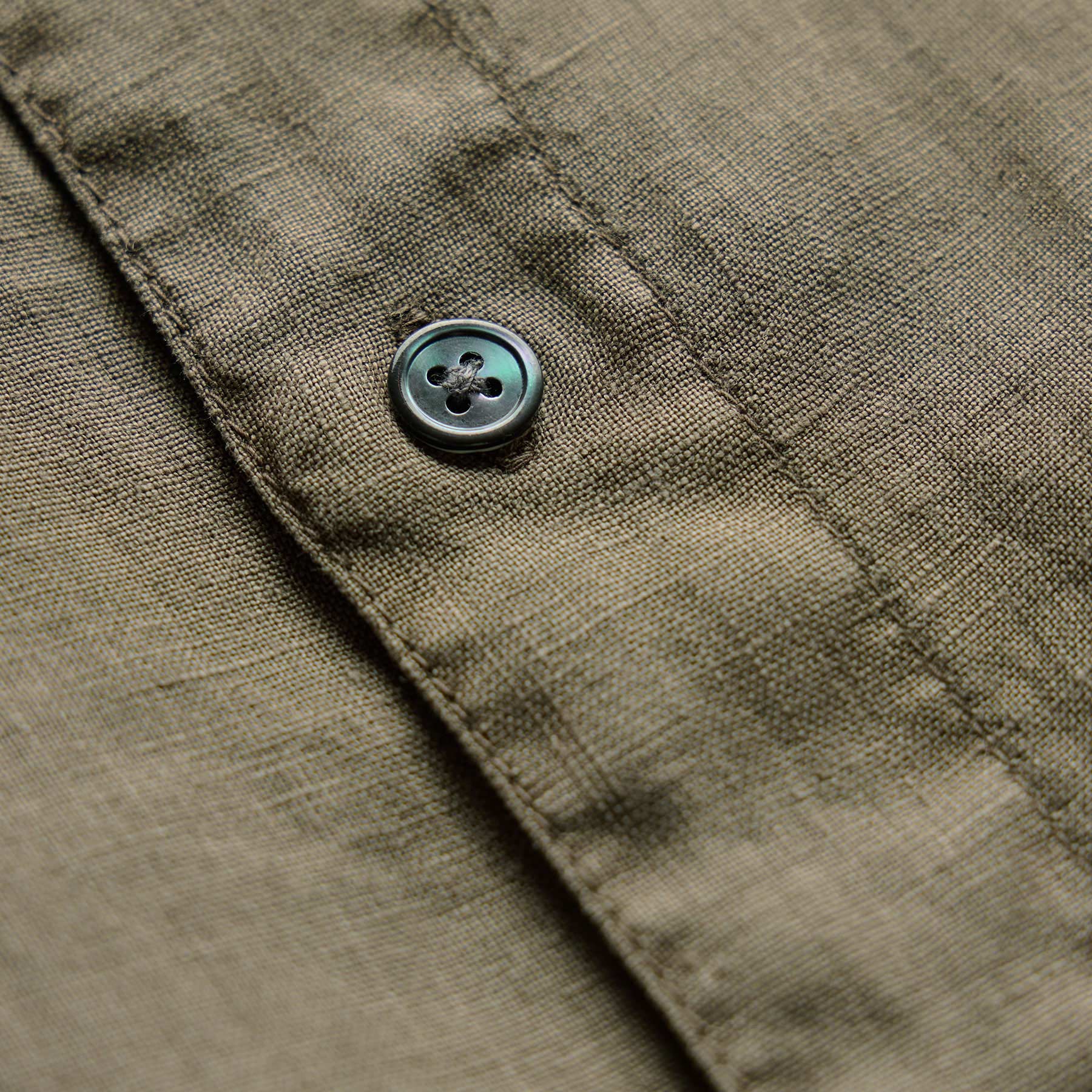 Lightweight Linen Shirt - Light Olive Pigment
