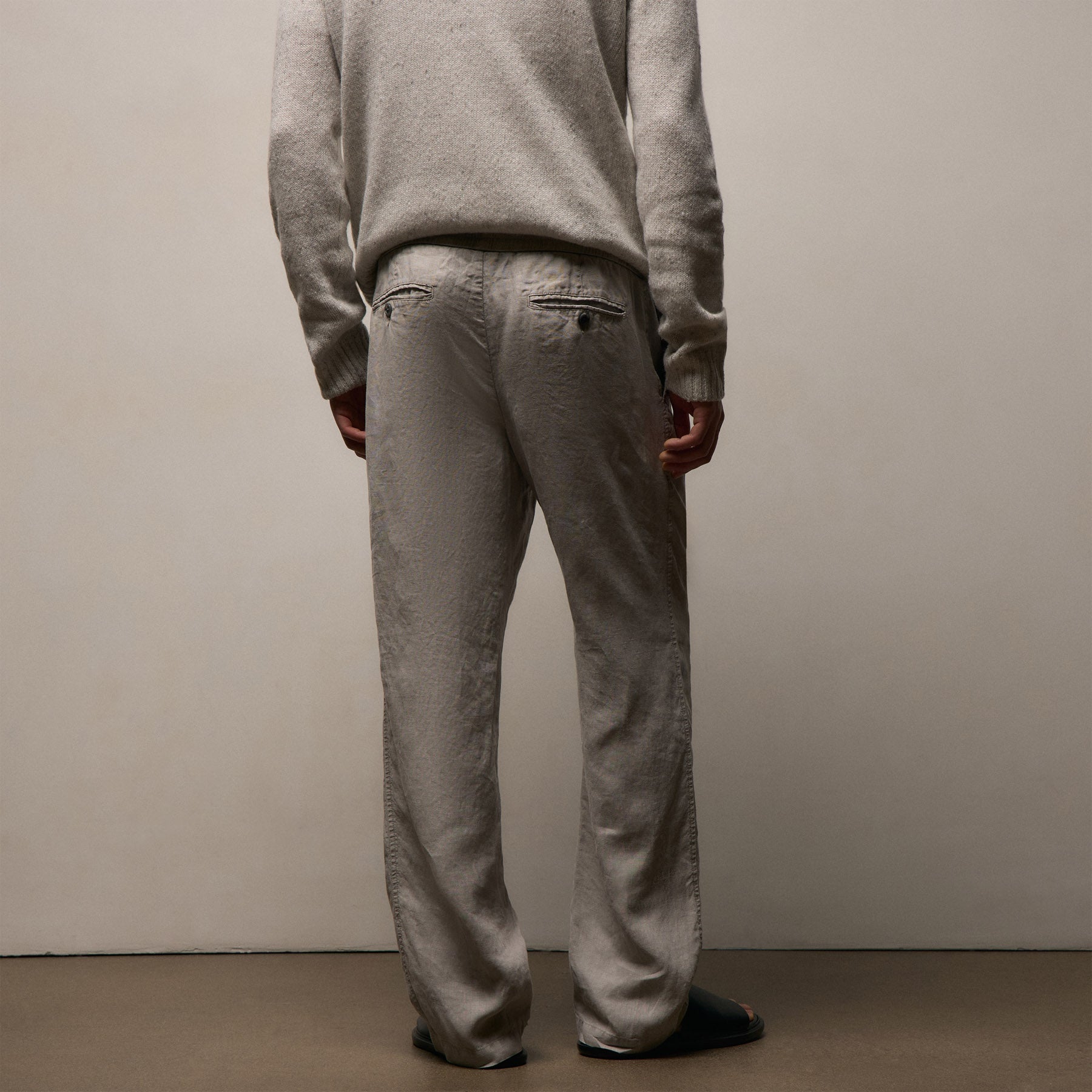 Lightweight Linen Pant - Fog Pigment