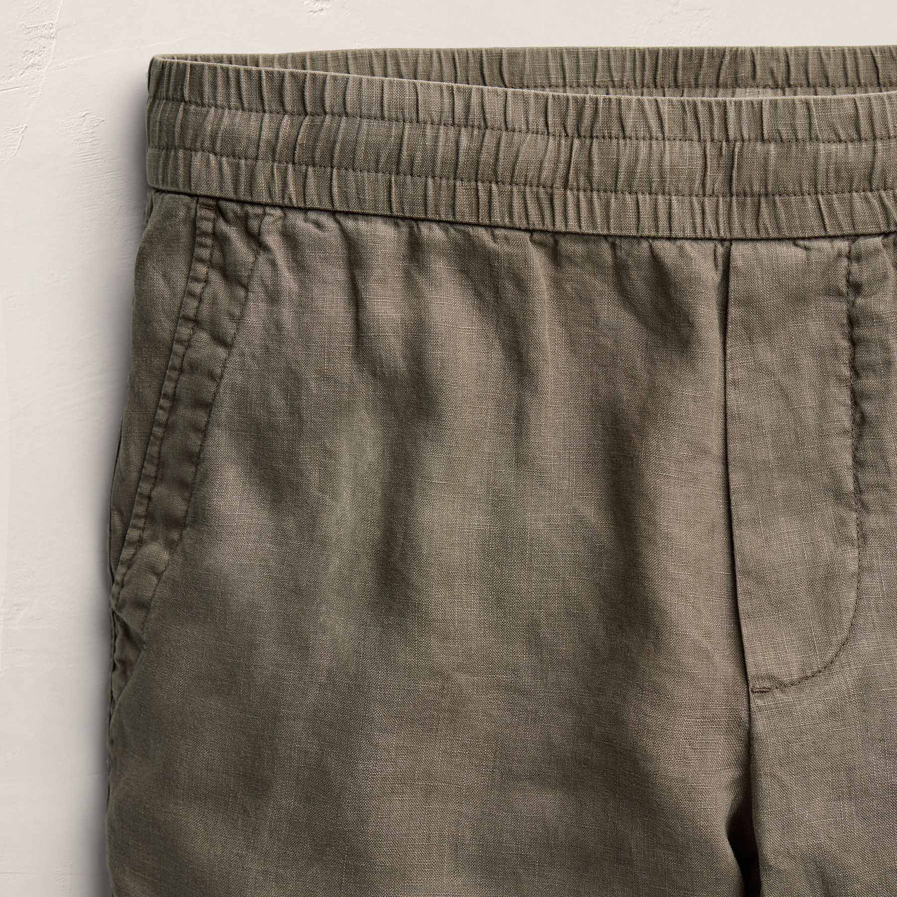 Lightweight Linen Pant - Light Olive Pigment