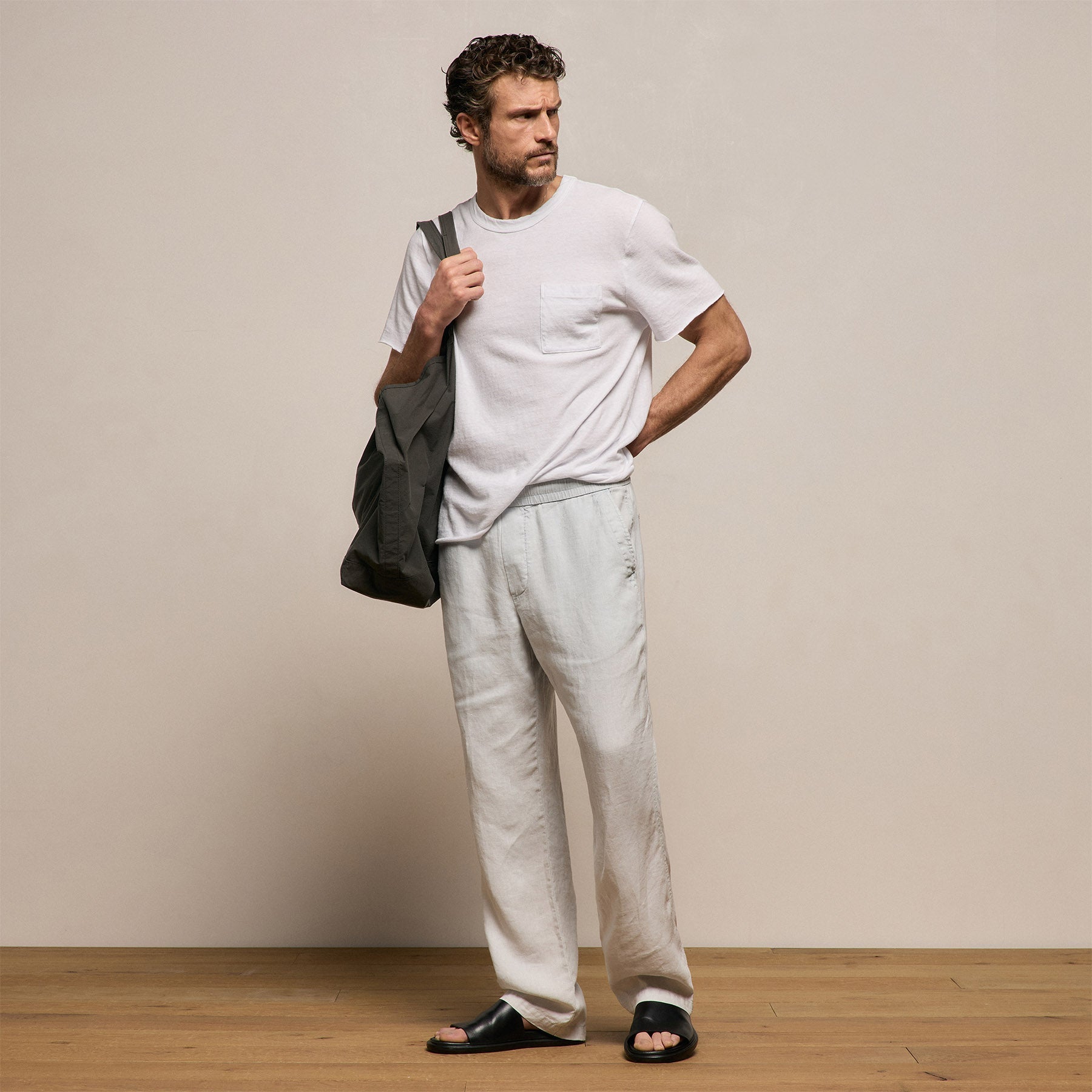 Lightweight Linen Pant - Memory Pigment