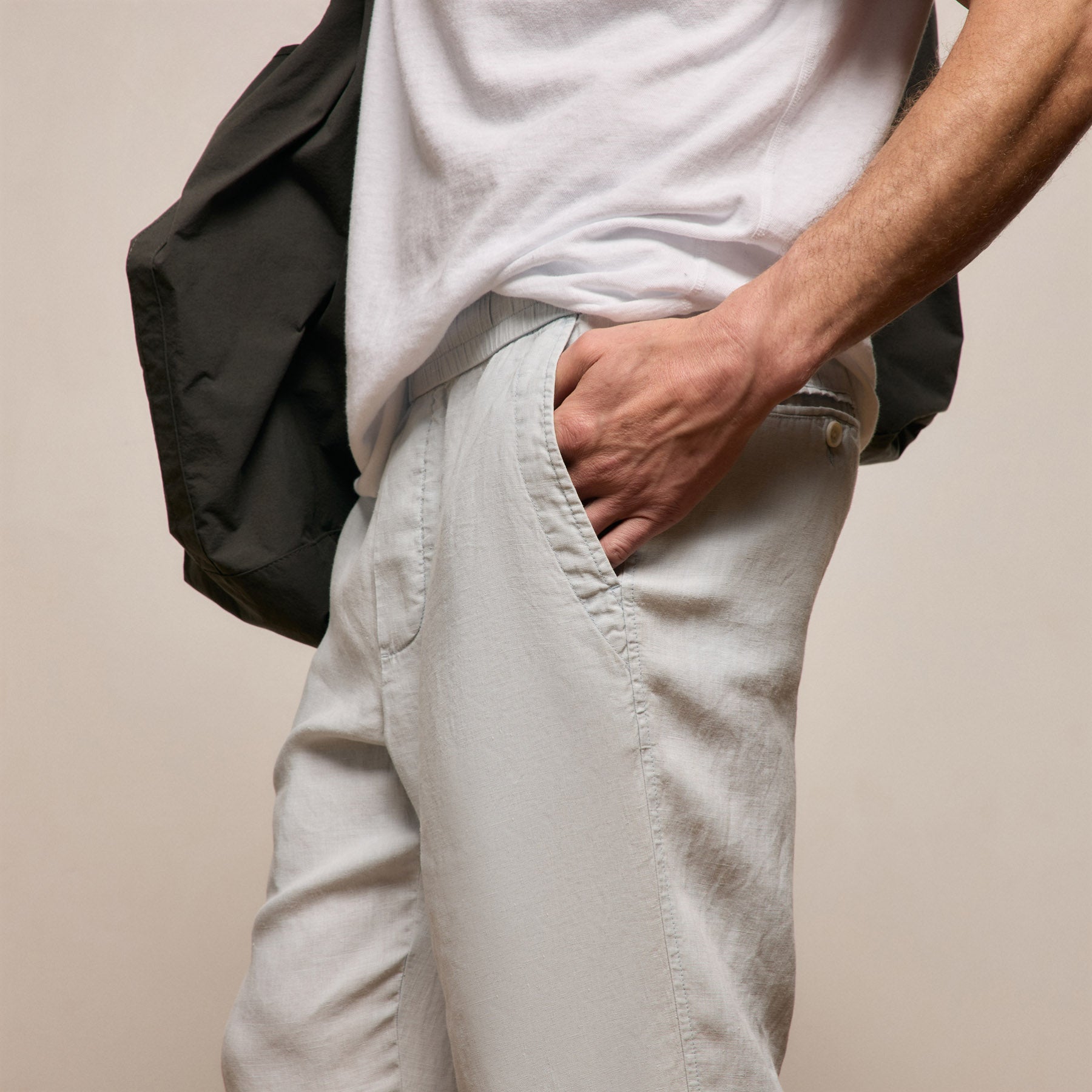 Lightweight Linen Pant - Memory Pigment