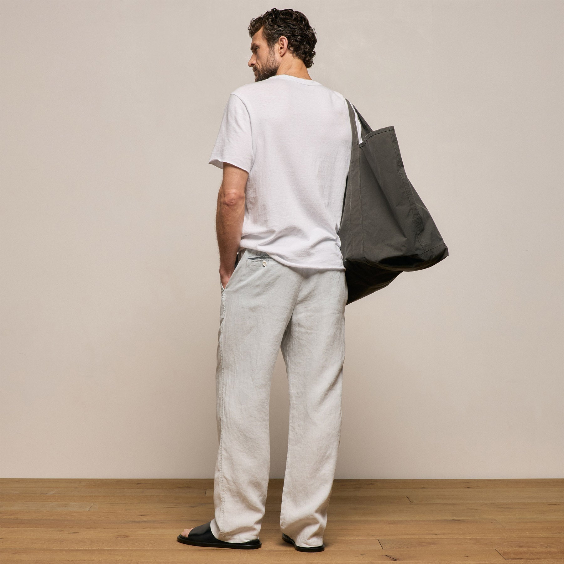 Lightweight Linen Pant - Memory Pigment