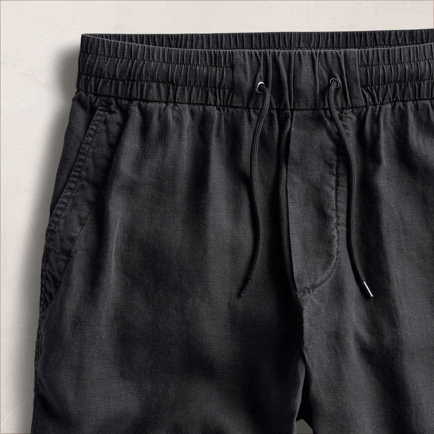Relaxed Fit Linen Short - Magma Pigment