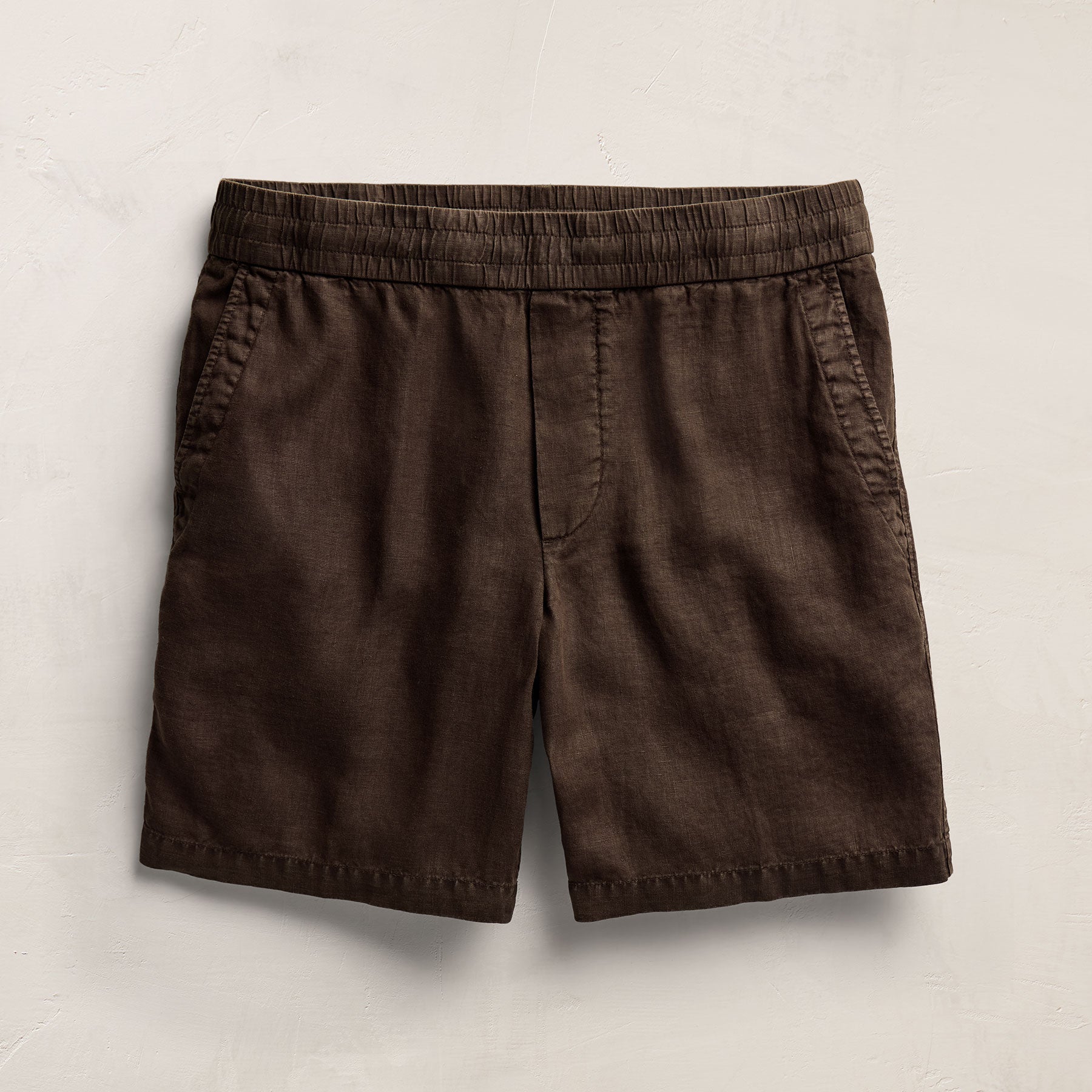 Lightweight Linen Relaxed Short - Bark Pigment
