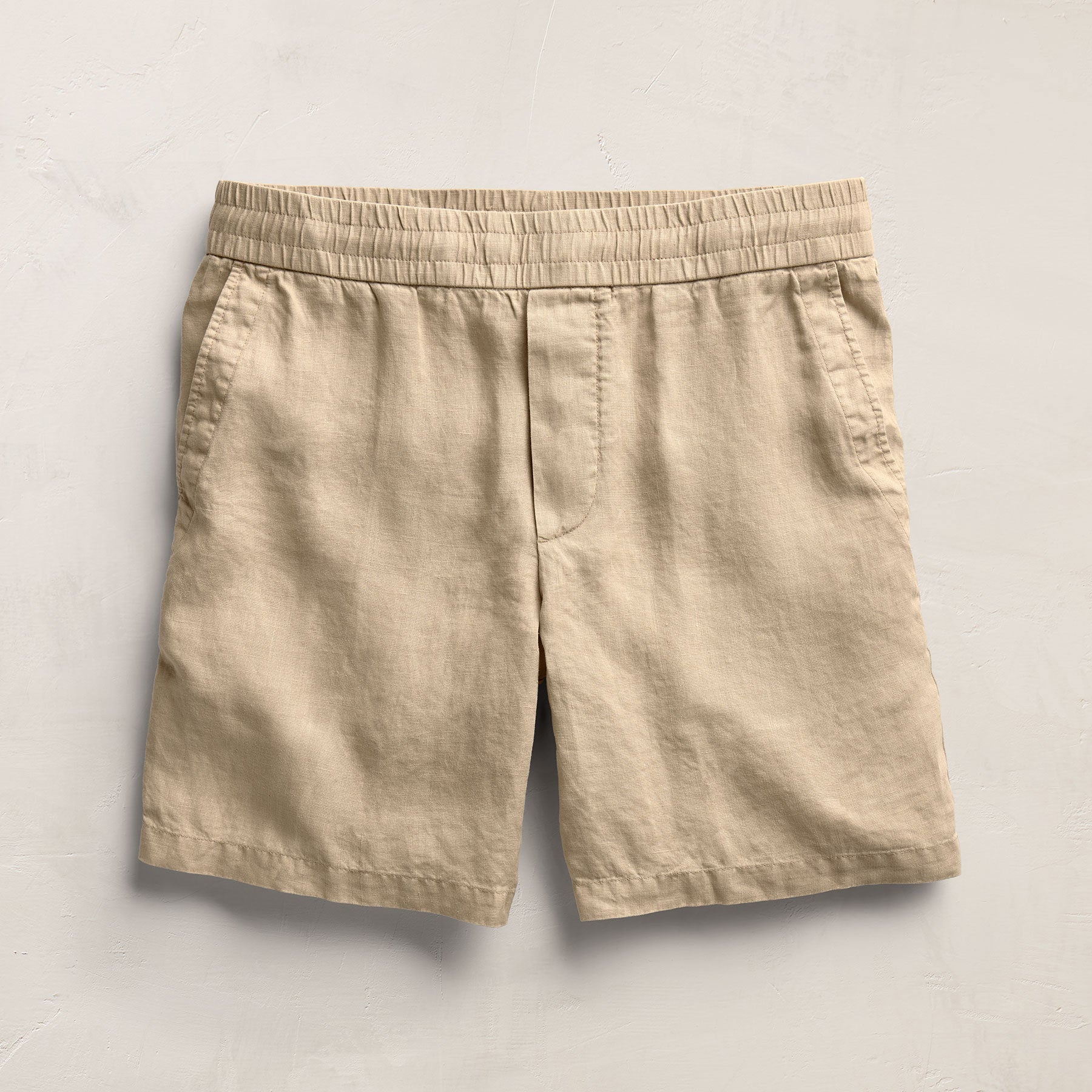 Lightweight Linen Relaxed Short - Light Khaki Pigment