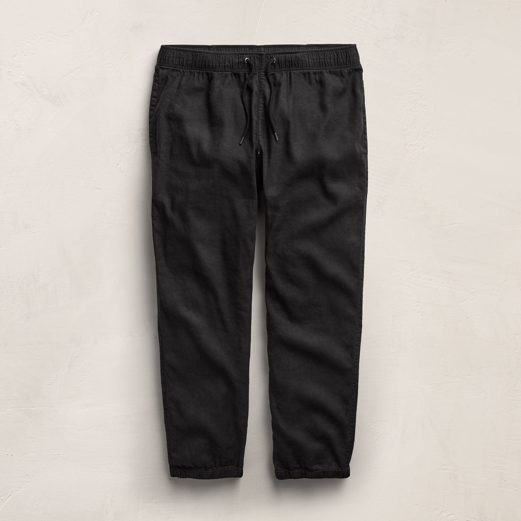 Stretch Linen Jogger - Black