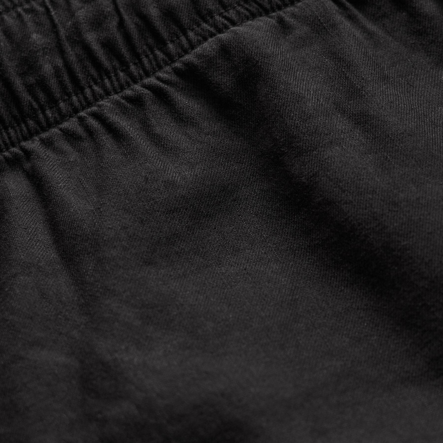 Stretch Linen Jogger - Black
